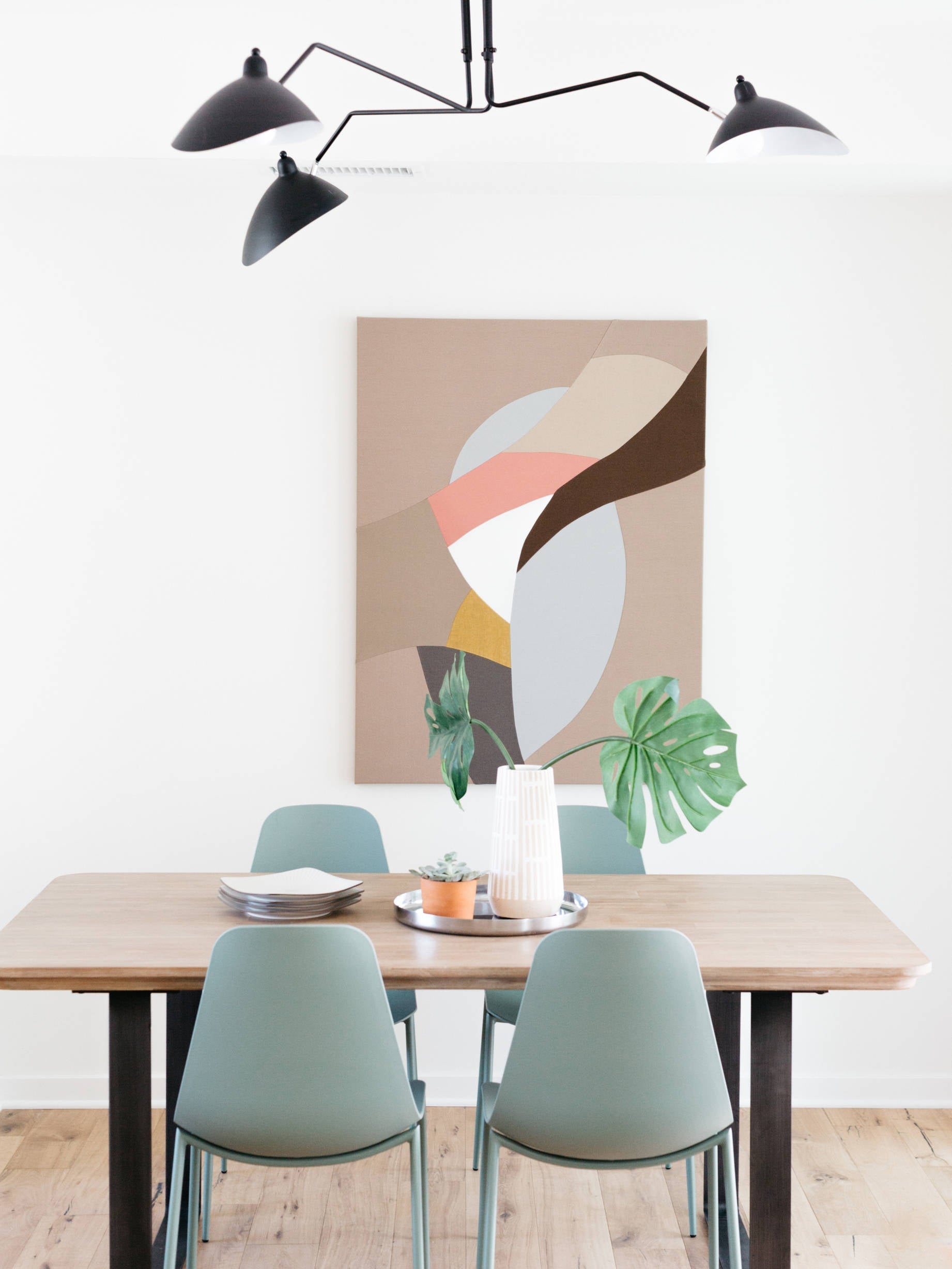 Lustra Ceiling Light Three Arm Minimalist-Neutral Decor
