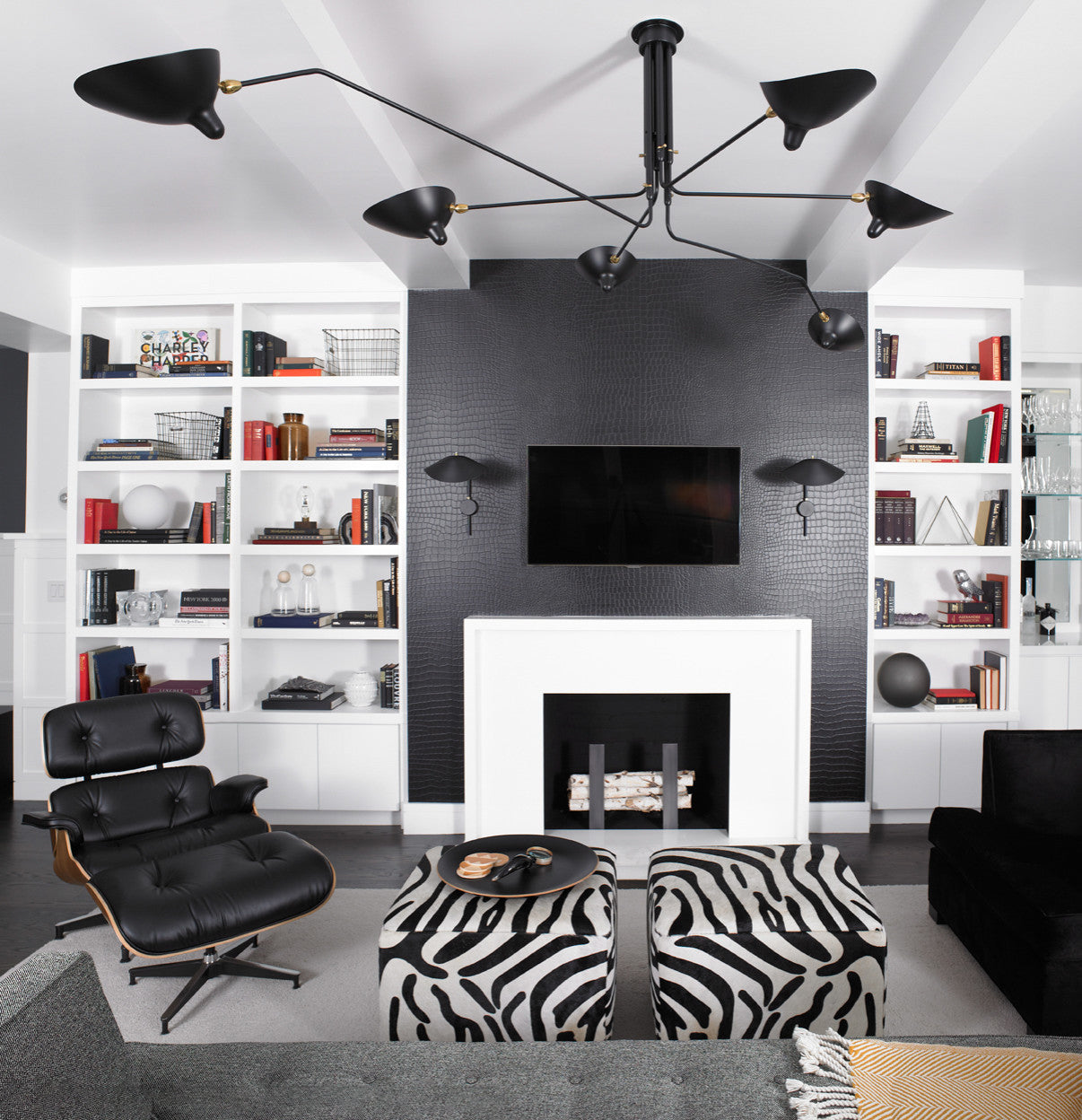 Lustra Ceiling Light Three Arm Minimalist-Neutral Decor