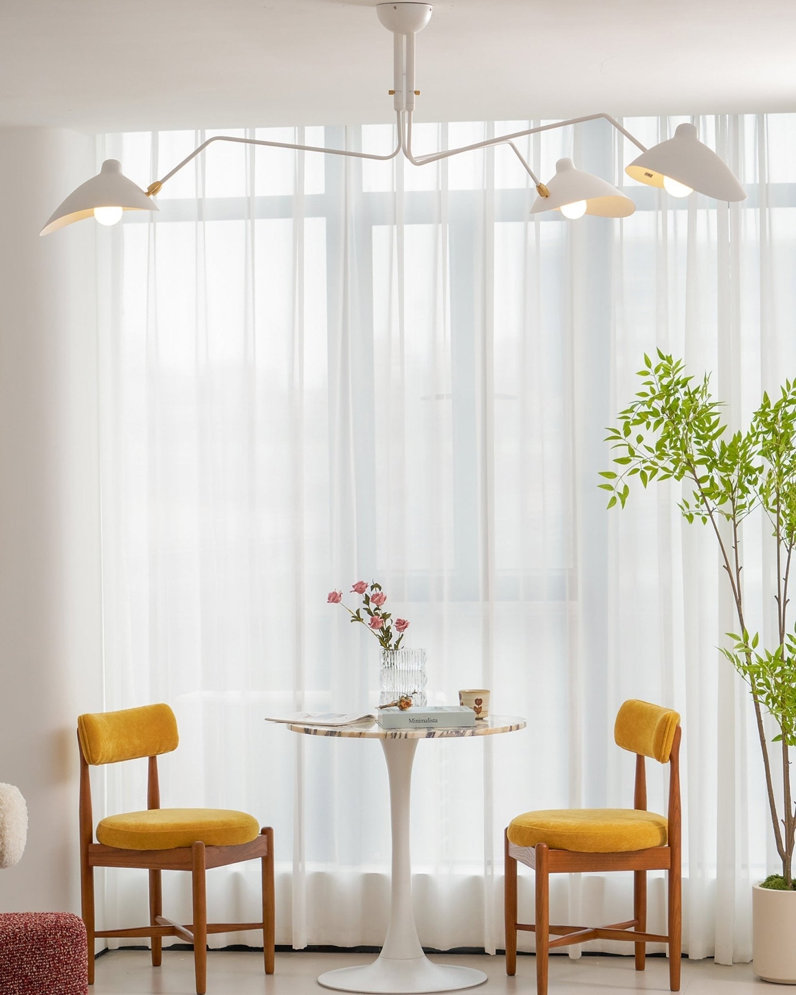 Lustra Ceiling Light Three Arm Minimalist-Neutral Decor