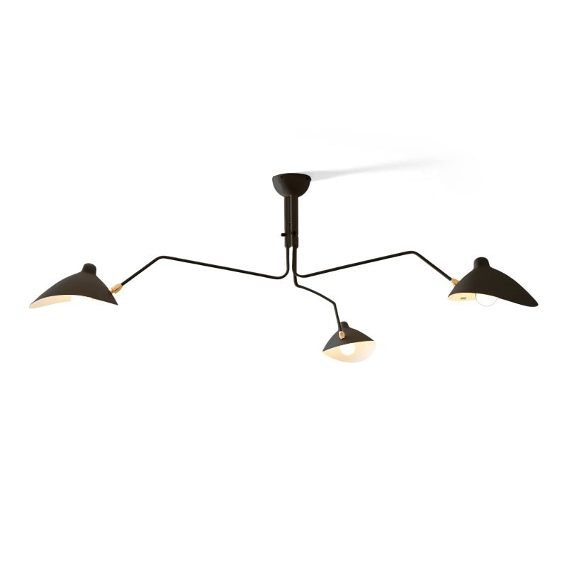 Lustra Ceiling Light Three Arm Minimalist-Neutral Decor