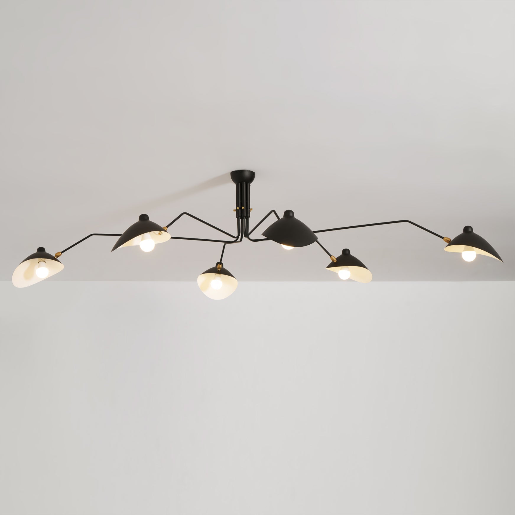 Lustra Ceiling Light Three Arm Minimalist-Neutral Decor