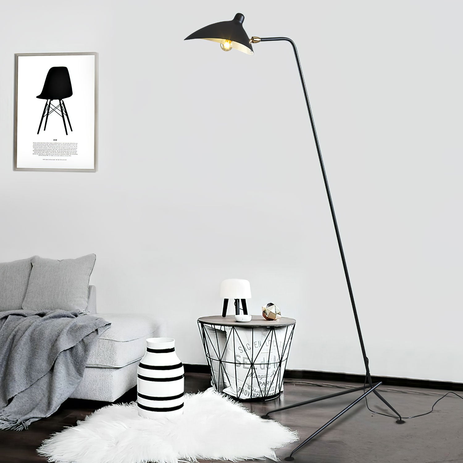 Nellie Minimalist Floor Lamp-Neutral Decor
