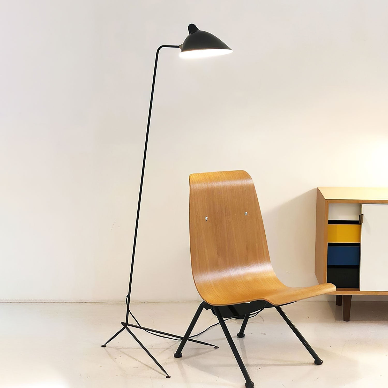 Nellie Minimalist Floor Lamp-Neutral Decor