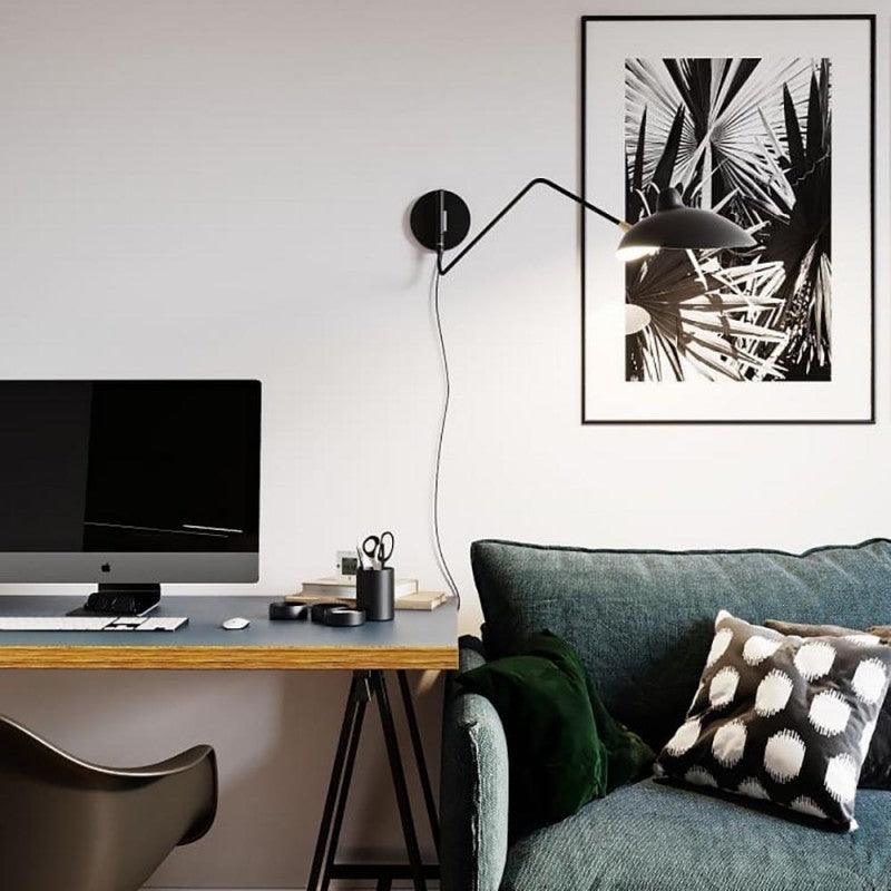 Versatile Arm Wall Sconce-Neutral Decor