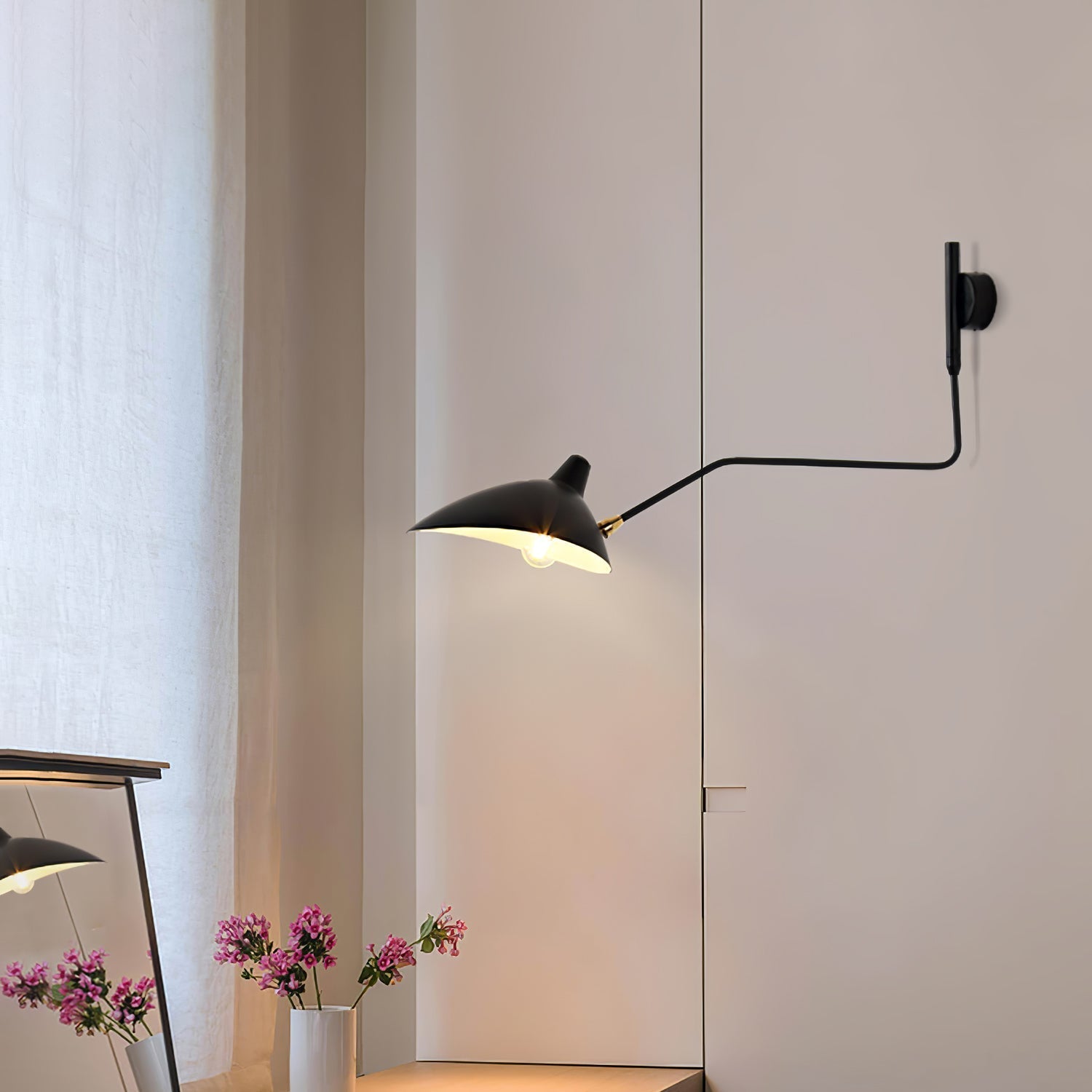 Lustra Wall Sconce One-Arm-Neutral Decor