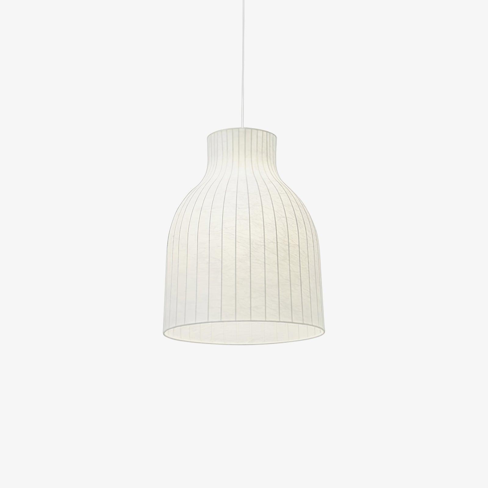 Lumina Silk Ribbed Pendant Light-Neutral Decor