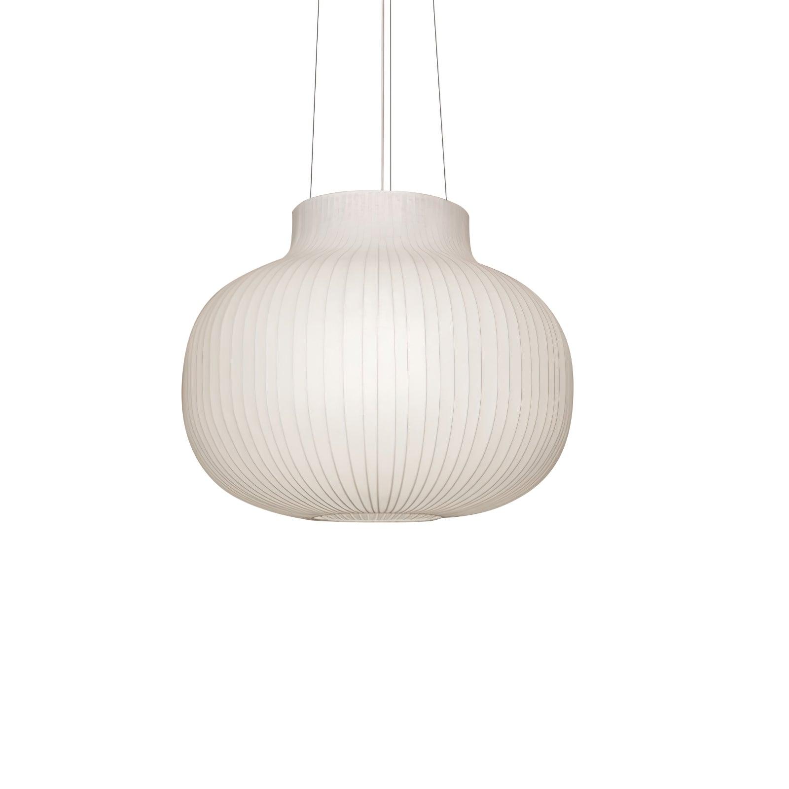 Lumina Silk Ribbed Pendant Light-Neutral Decor