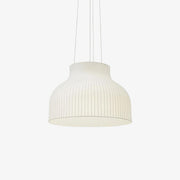 Lumina Silk Ribbed Pendant Light-Neutral Decor