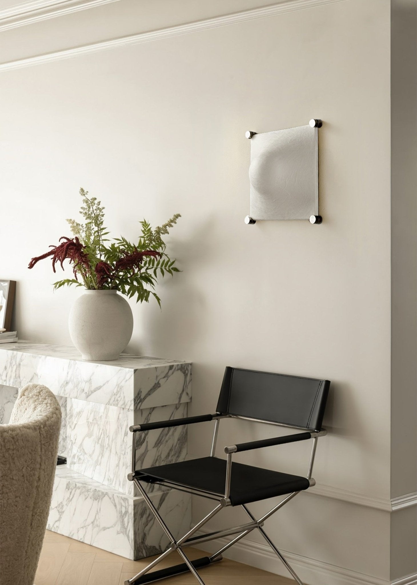 Panel Rustic Silk Wall Light-Neutral Decor