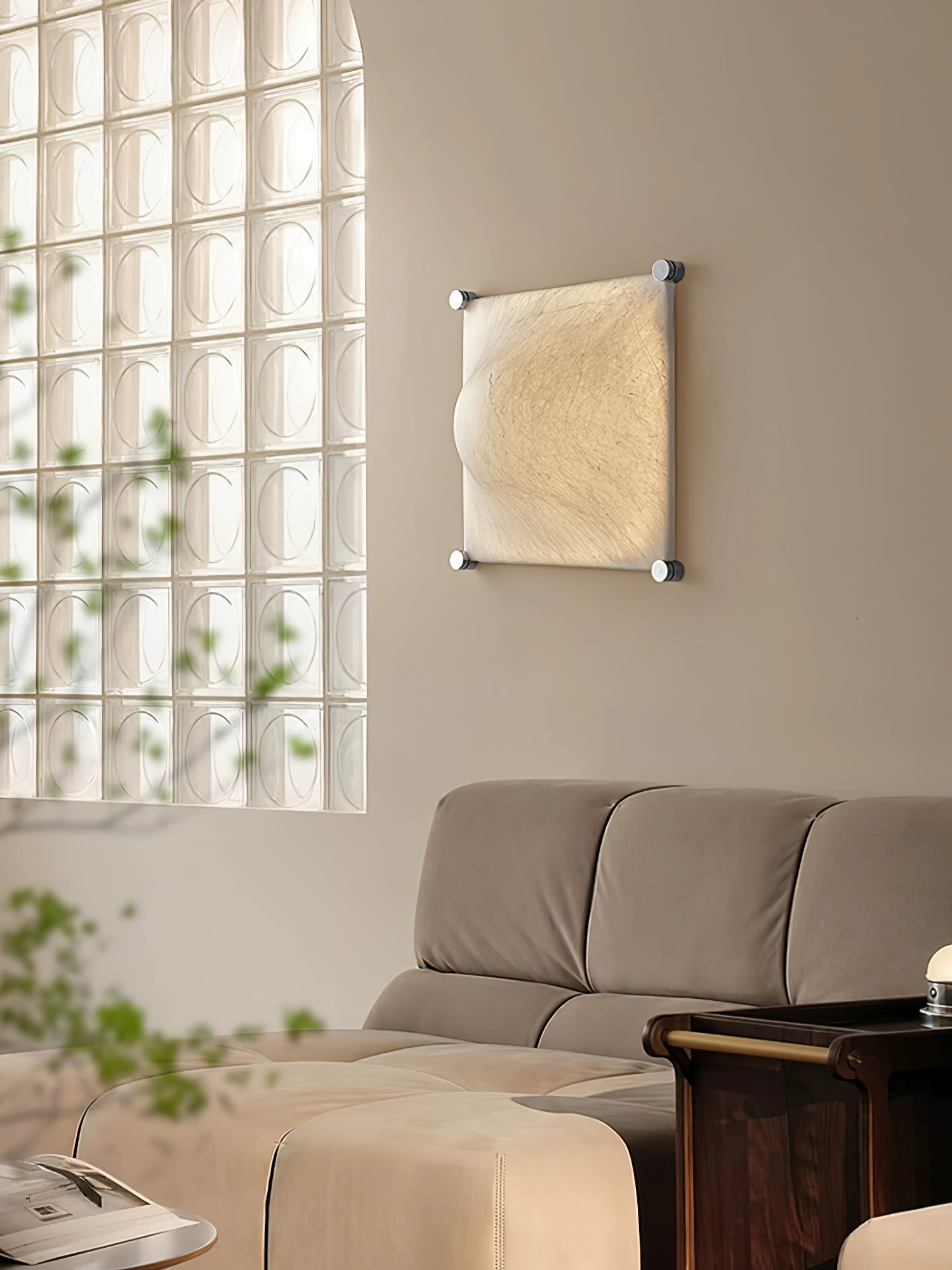 Panel Rustic Silk Wall Light-Neutral Decor