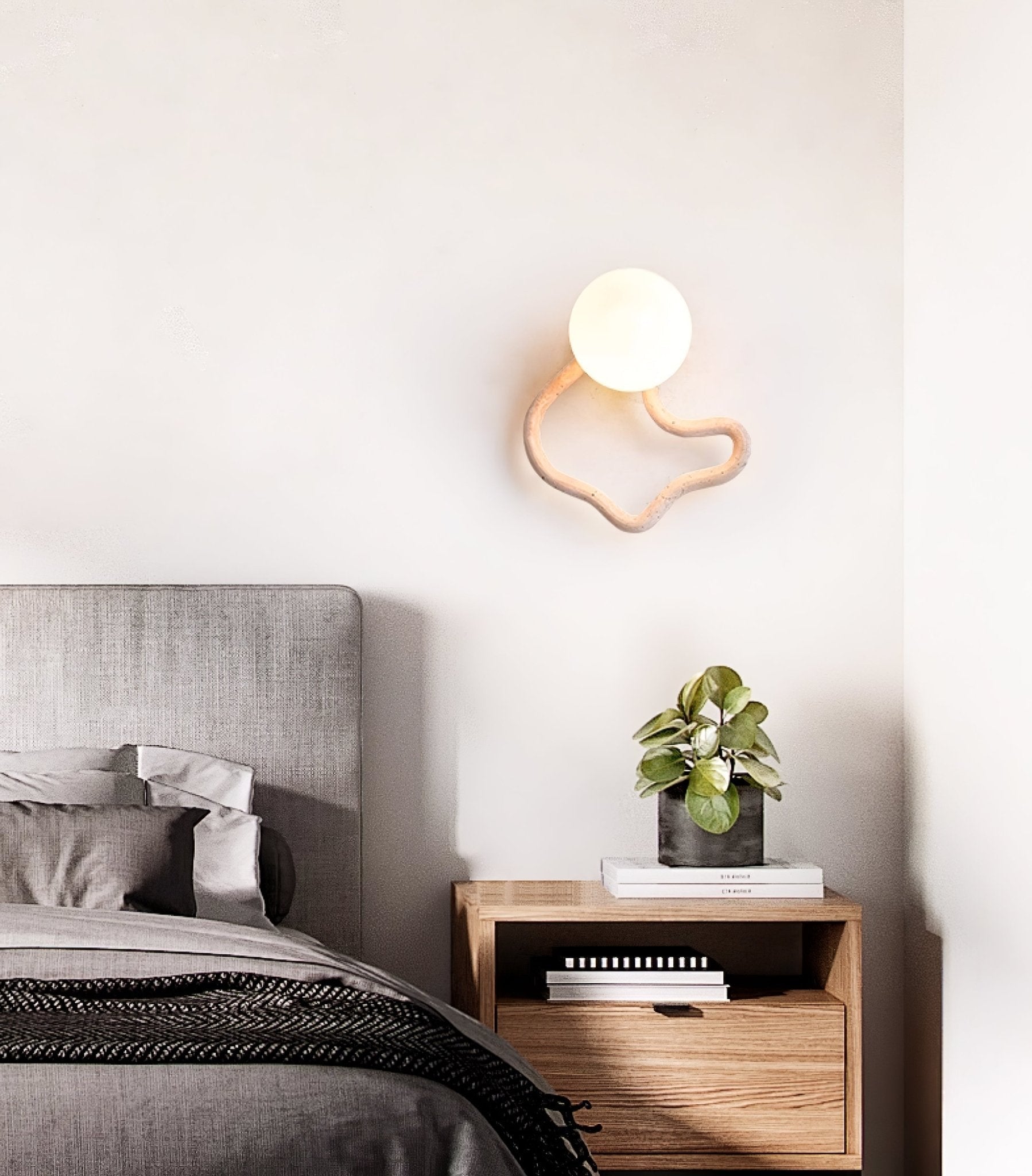 Cindor Travertine Wall Sconce-Neutral Decor