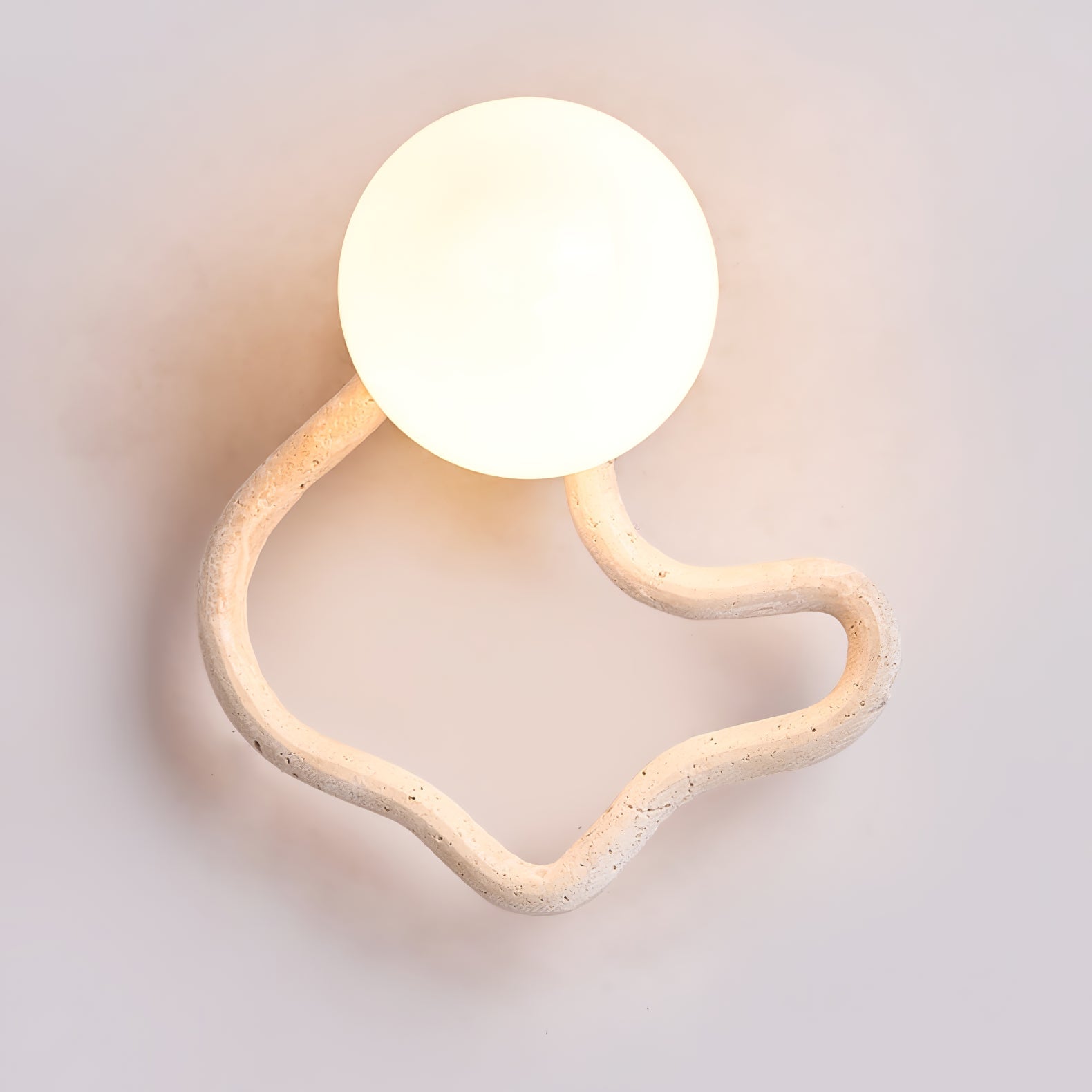 Cindor Travertine Wall Sconce-Neutral Decor