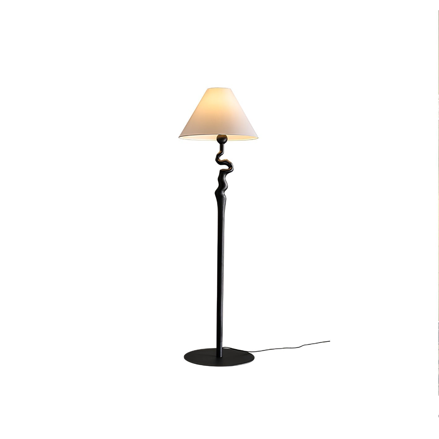 Avloril Artistic Wooden Floor Lamp-Neutral Decor