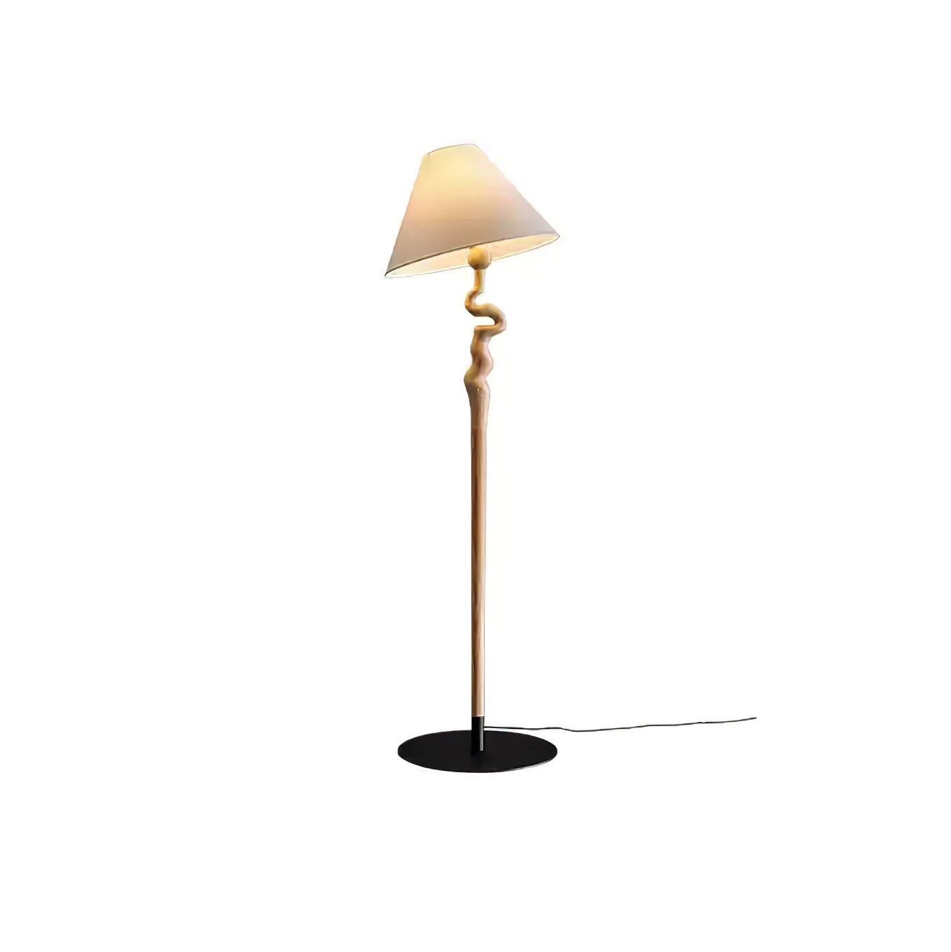 Avloril Artistic Wooden Floor Lamp-Neutral Decor