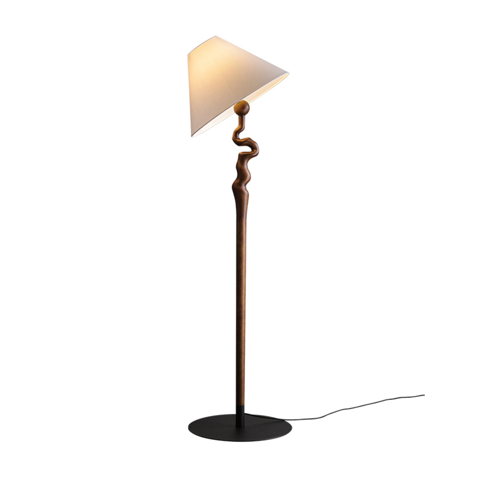 Avloril Artistic Wooden Floor Lamp-Neutral Decor