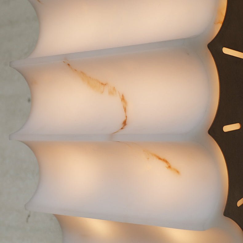 Dolax Tiered Alabaster Wall Lamp-Neutral Decor
