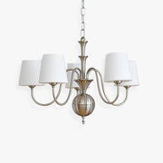 Olmiris Elegant Nickel Chandelier-Neutral Decor