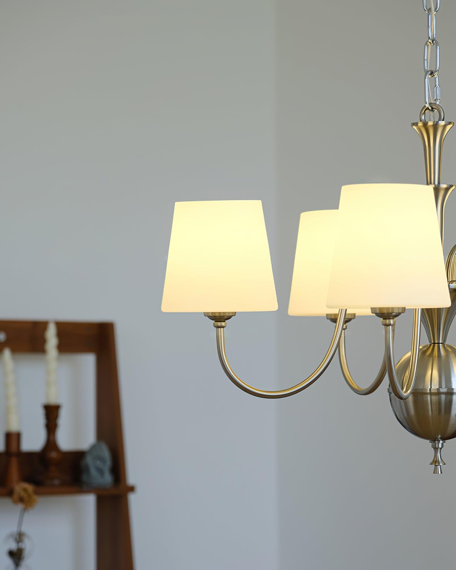 Olmiris Elegant Nickel Chandelier-Neutral Decor