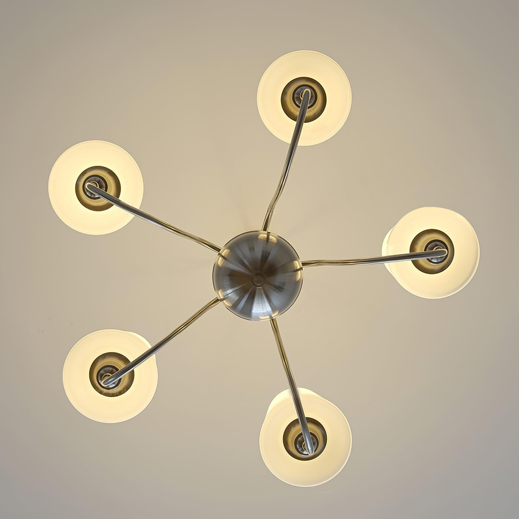 Olmiris Elegant Nickel Chandelier-Neutral Decor