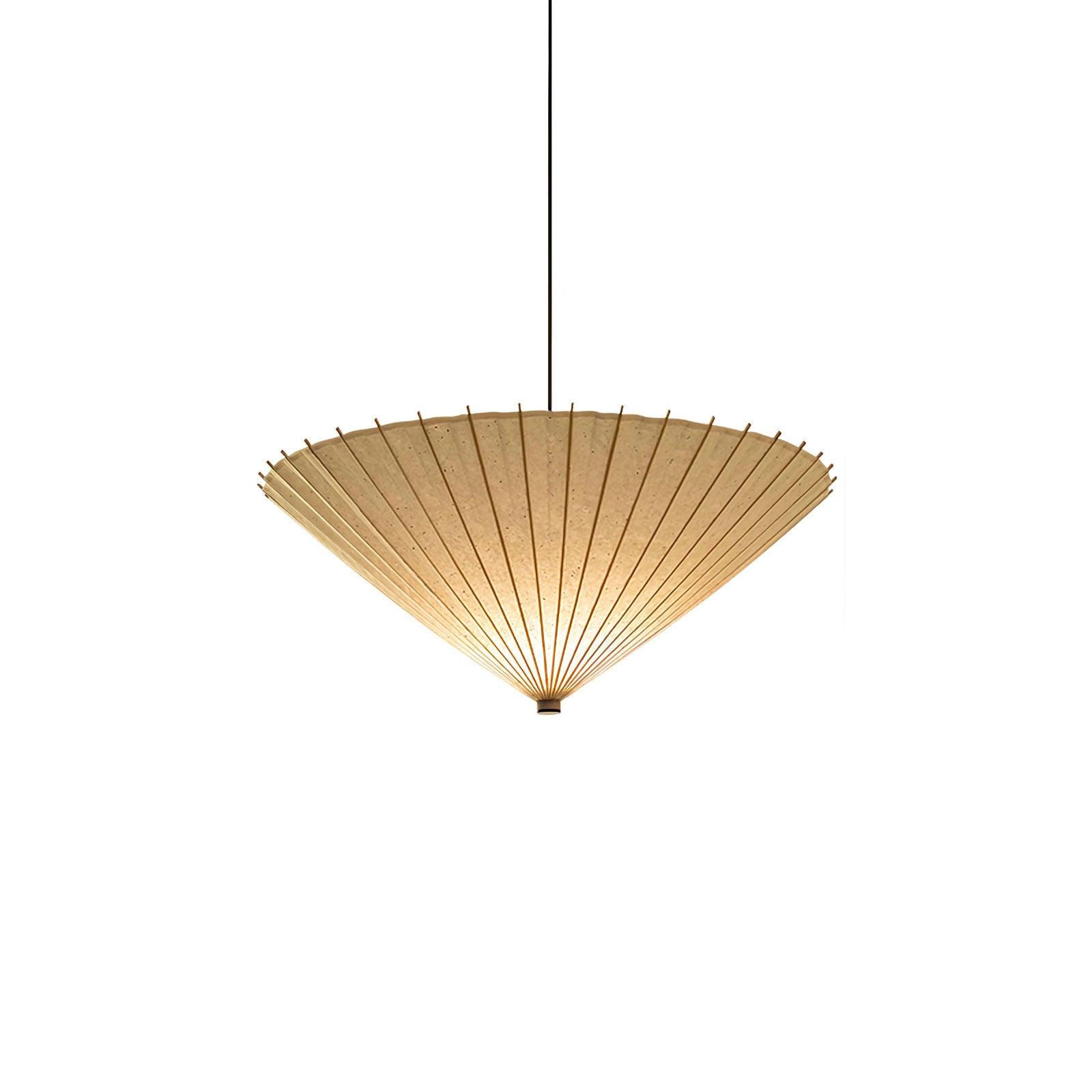 Nirixel Pendant Lamp Paper Umbrella Pleated Dining Room-Neutral Decor