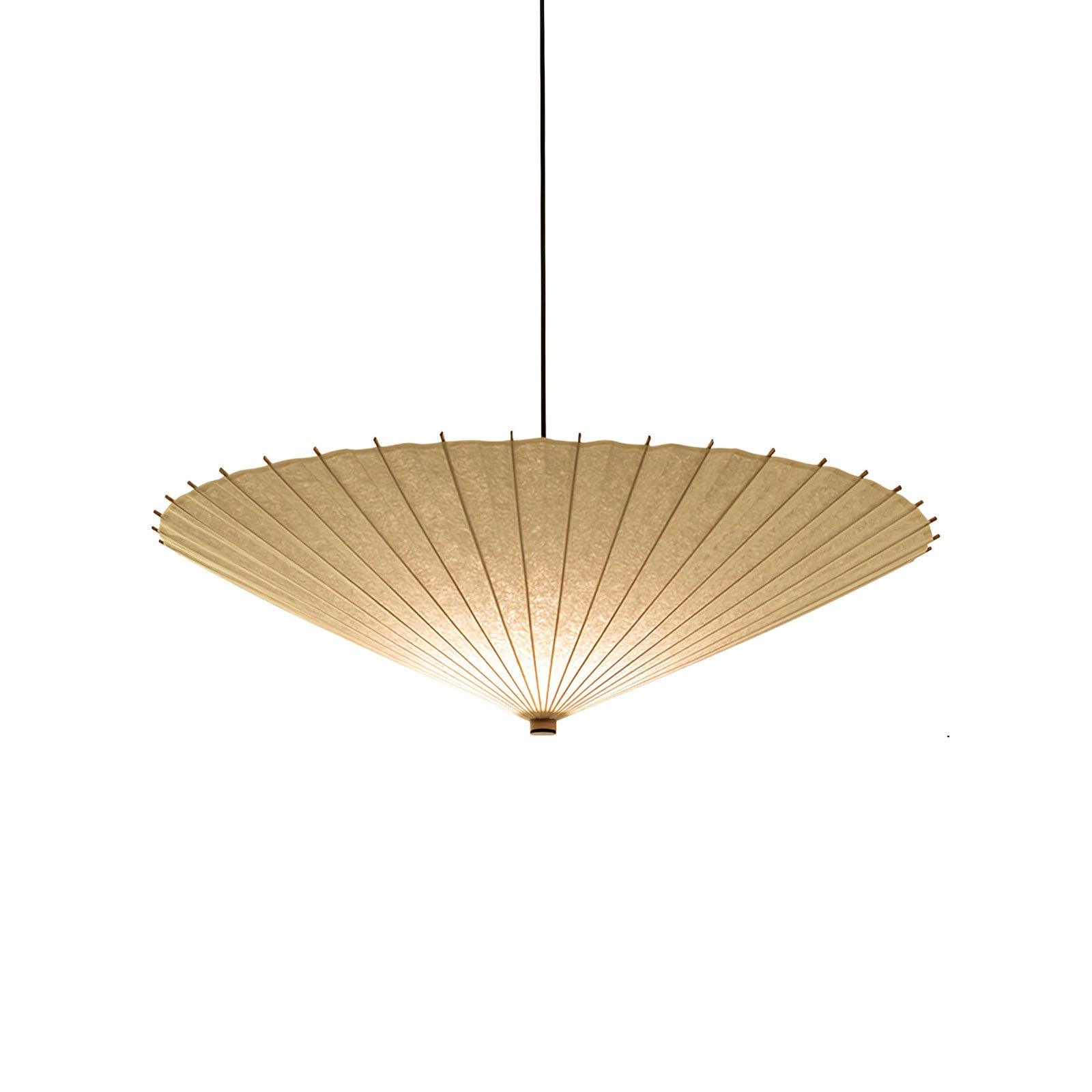 Nirixel Pendant Lamp Paper Umbrella Pleated Dining Room-Neutral Decor