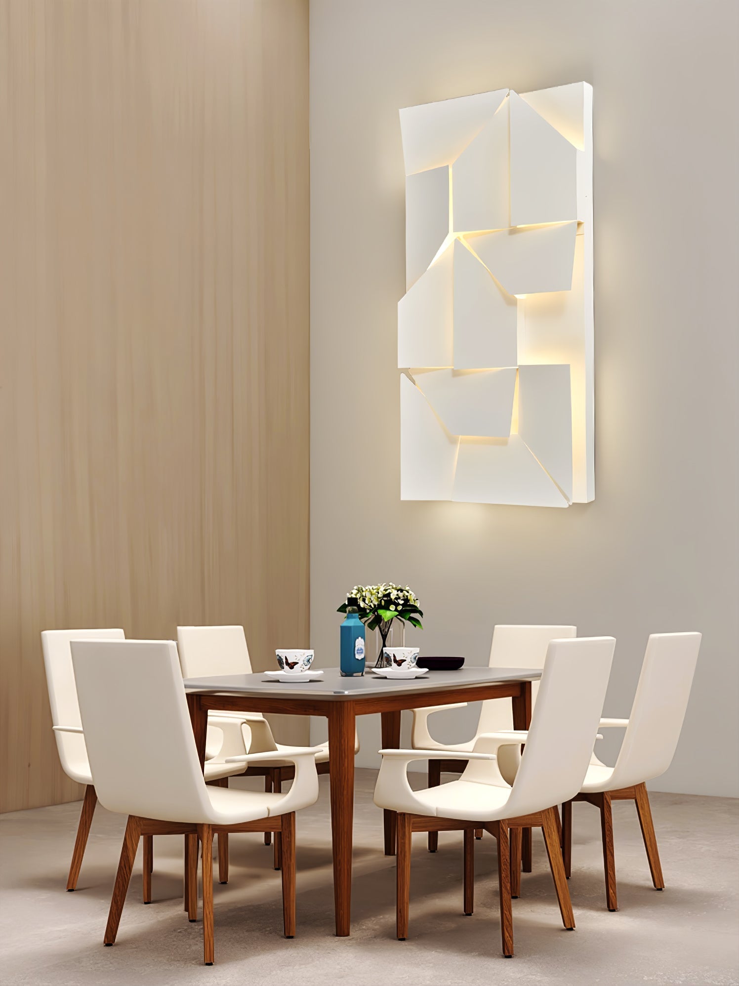 Wynor Shadows Grand Sconce Wall Lamp-Neutral Decor