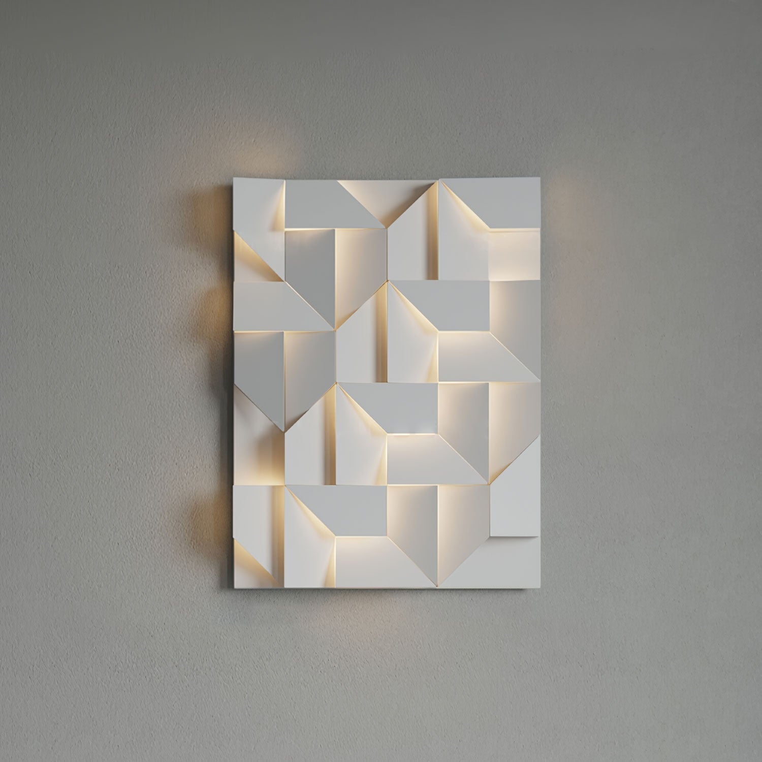 Deloza Shadows Rechargeable Grand Sconce Wall lamp-Neutral Decor