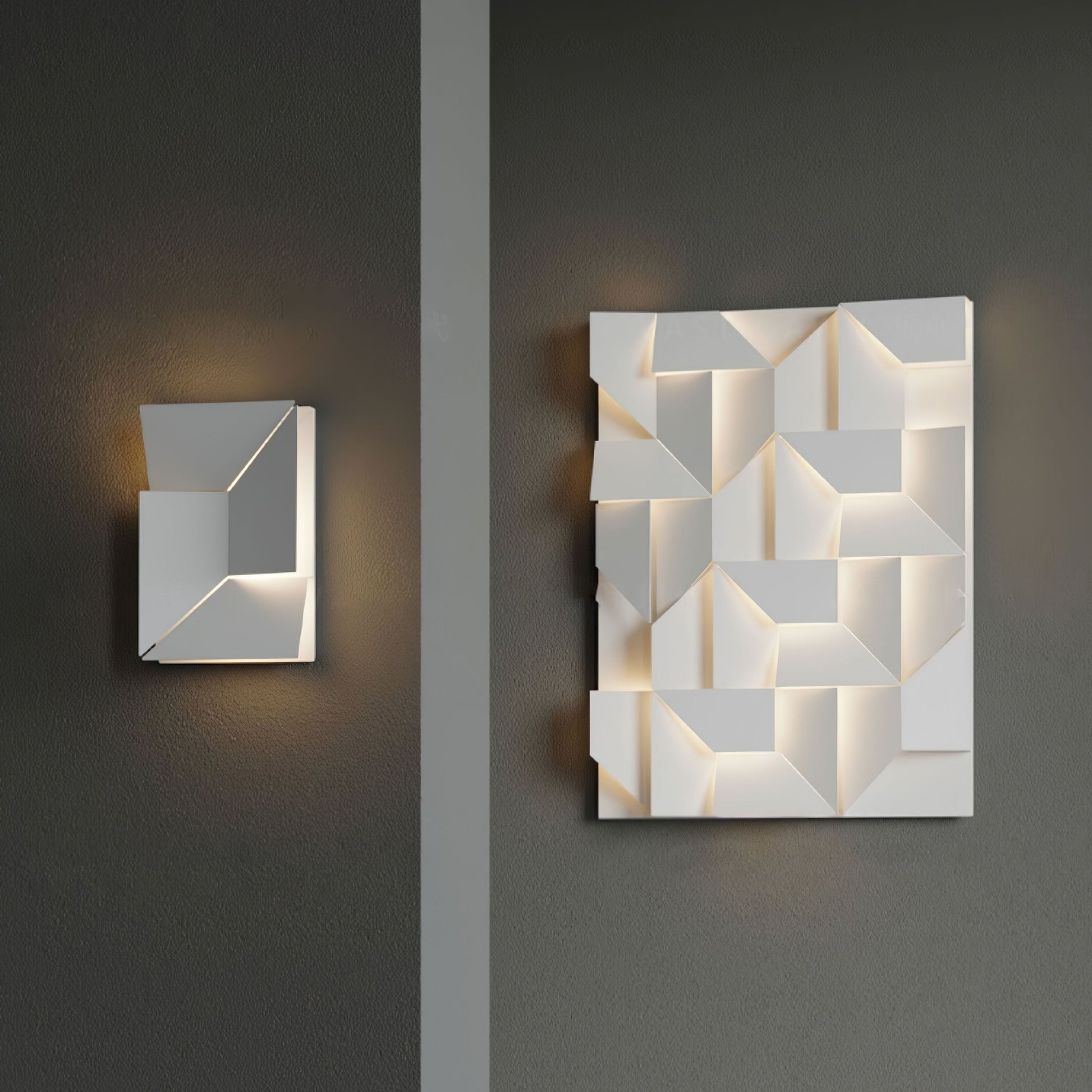 Wynor Shadows Grand Sconce Wall Lamp-Neutral Decor