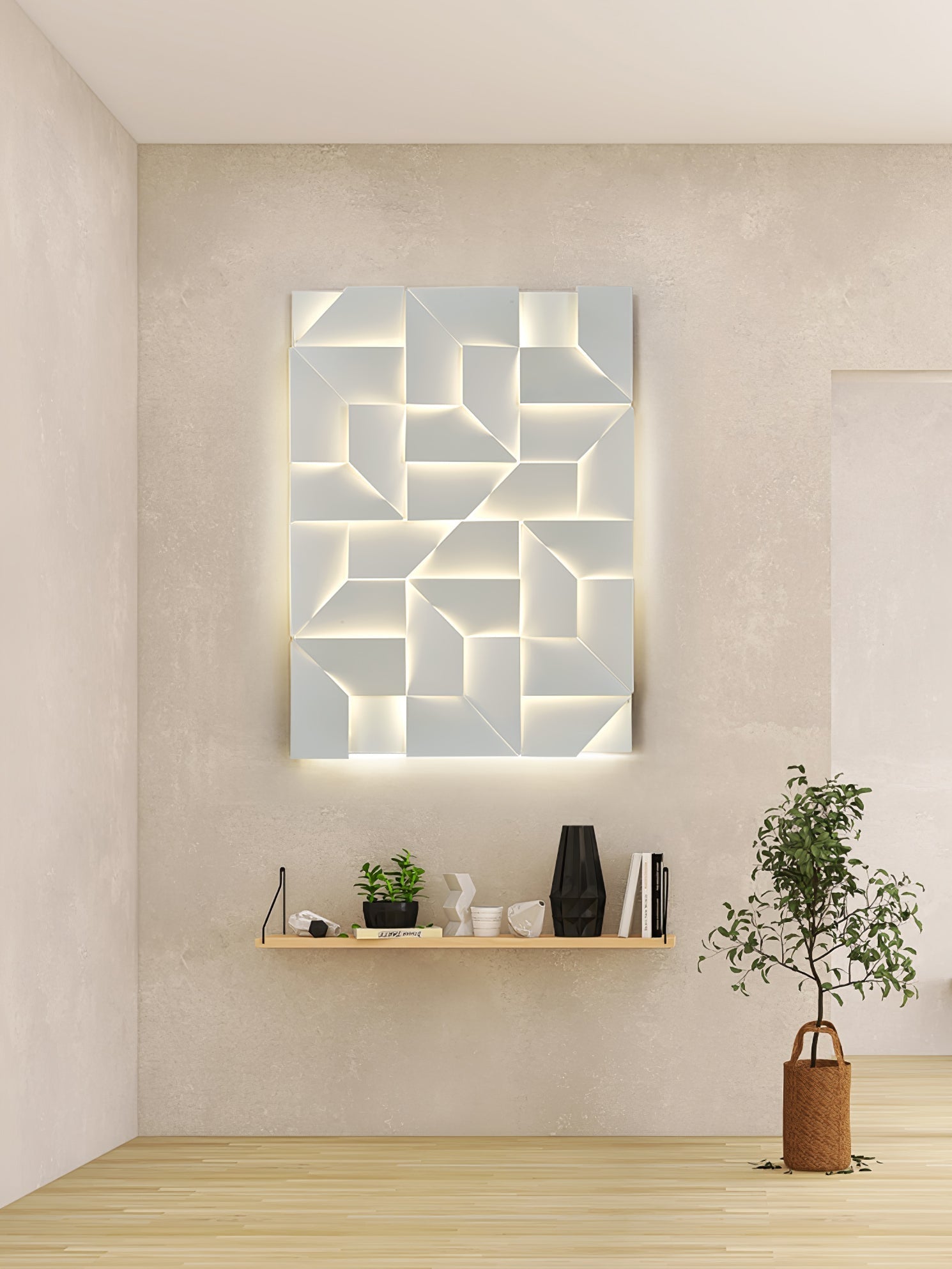 Arthaen Shadows Grand Sconce Wall lamp-Neutral Decor