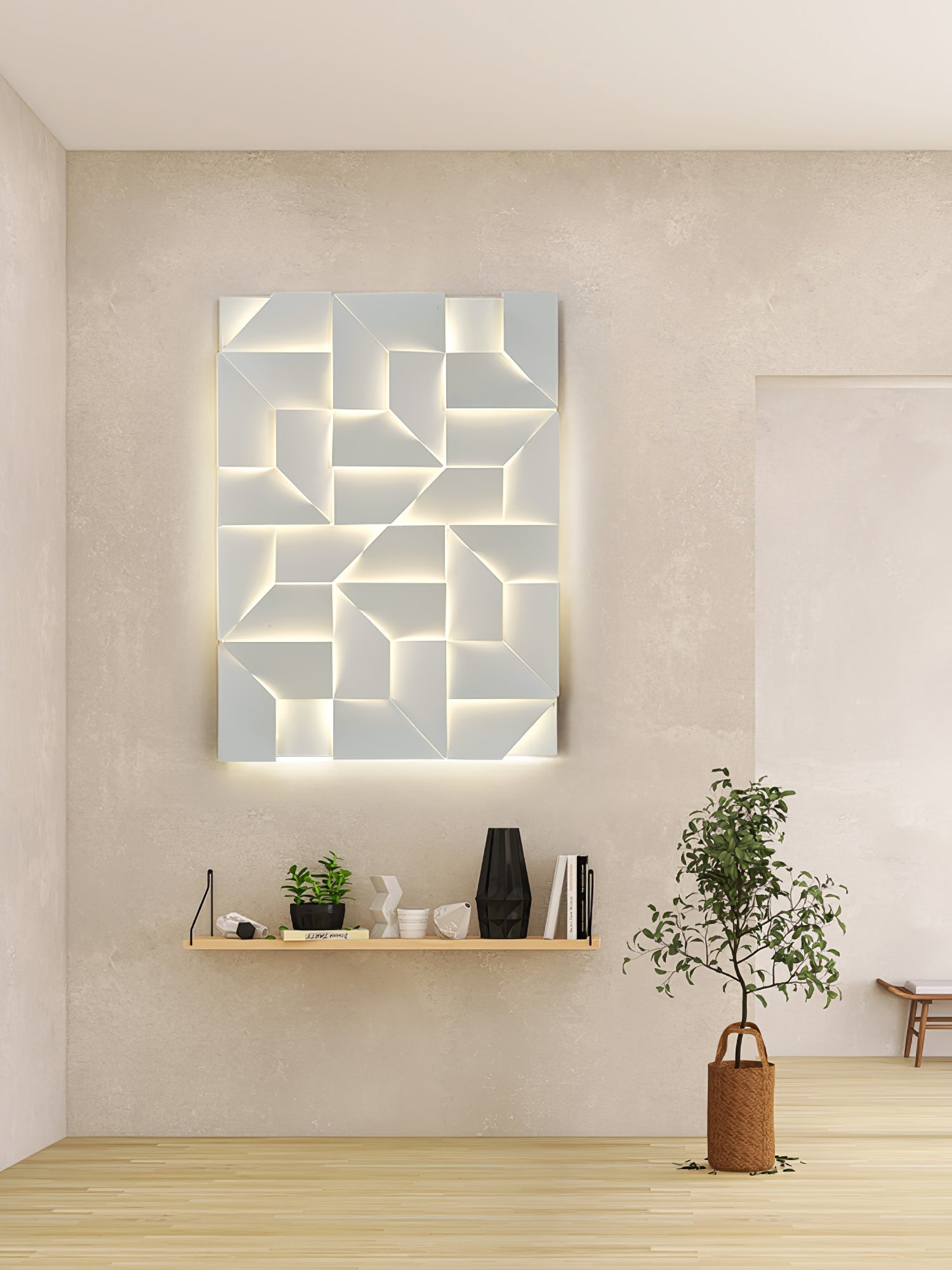 Arthaen Shadows Grand Sconce Wall lamp-Neutral Decor