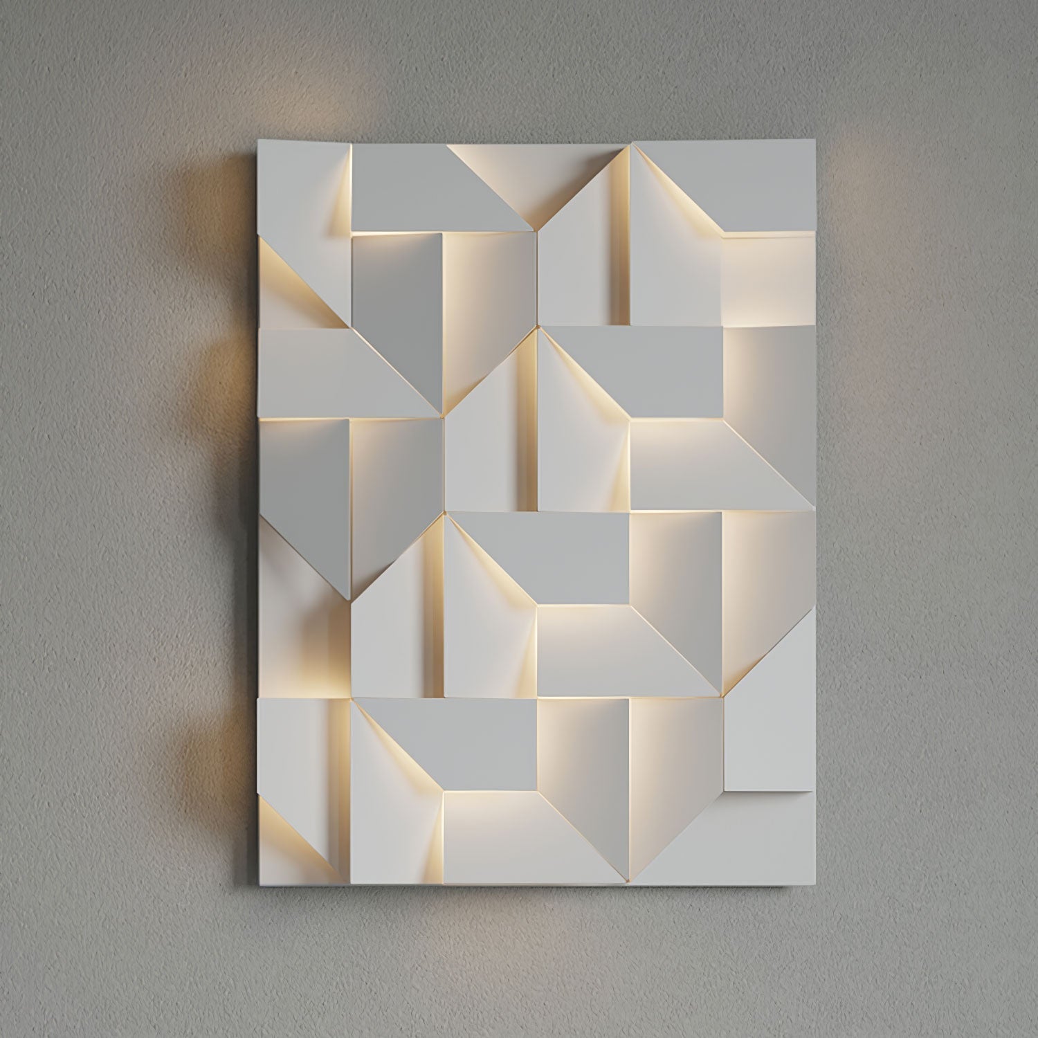 Deloza Shadows Rechargeable Grand Sconce Wall lamp-Neutral Decor