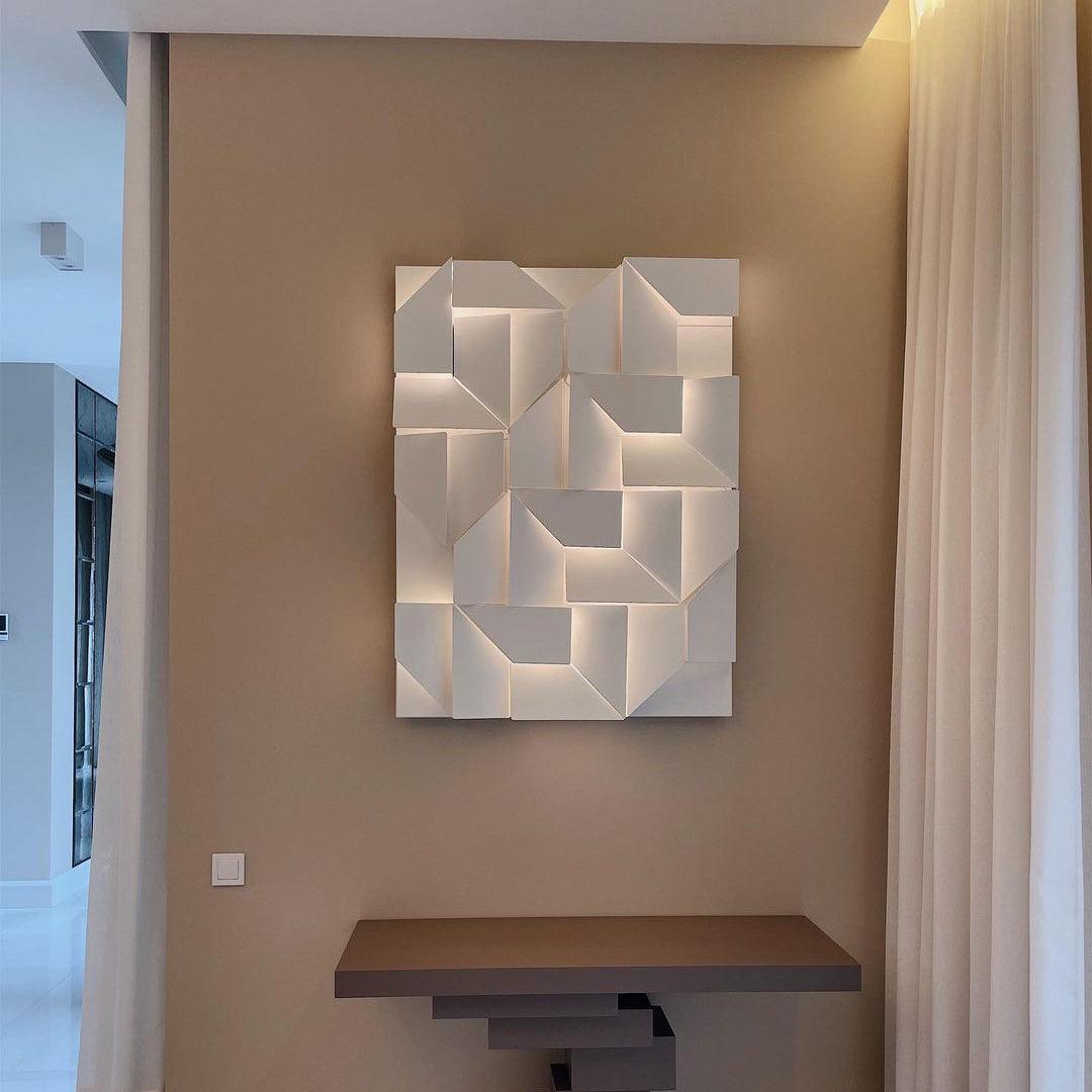 Wynor Shadows Grand Sconce Wall Lamp-Neutral Decor
