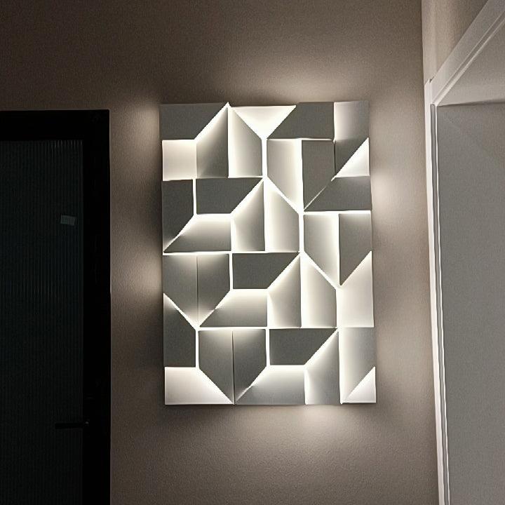 Deloza Shadows Rechargeable Grand Sconce Wall lamp-Neutral Decor