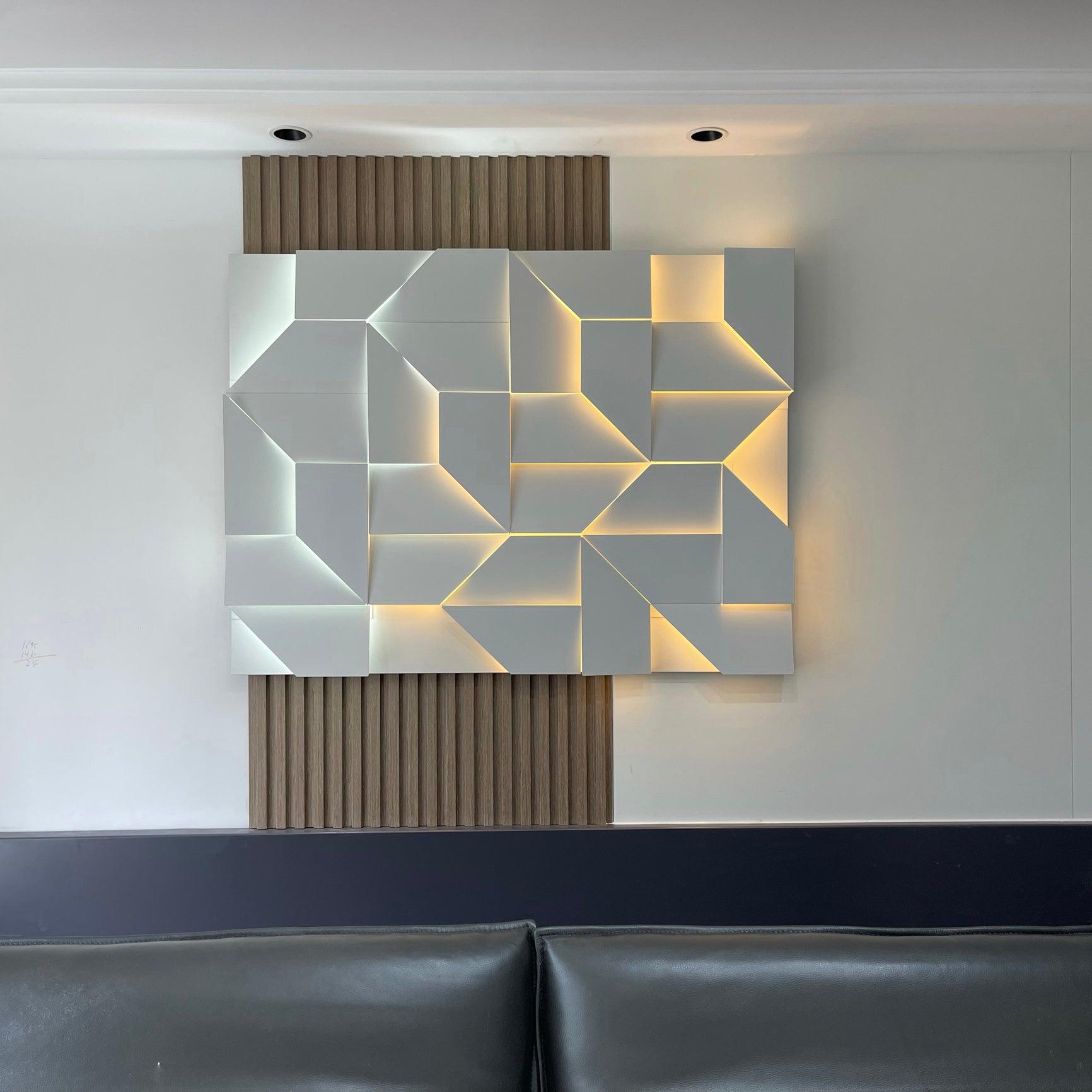 Deloza Shadows Rechargeable Grand Sconce Wall lamp-Neutral Decor