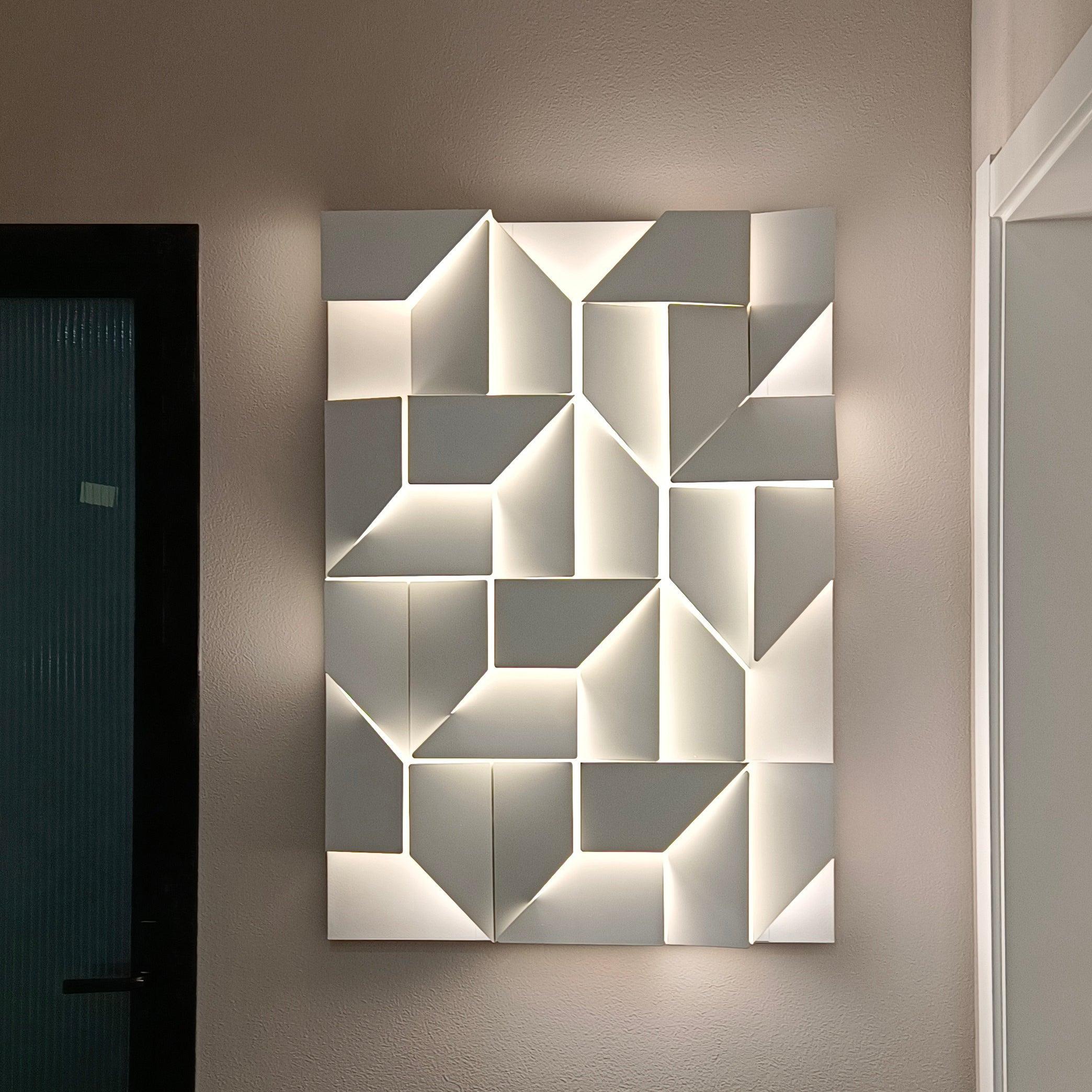 Deloza Shadows Rechargeable Grand Sconce Wall lamp-Neutral Decor