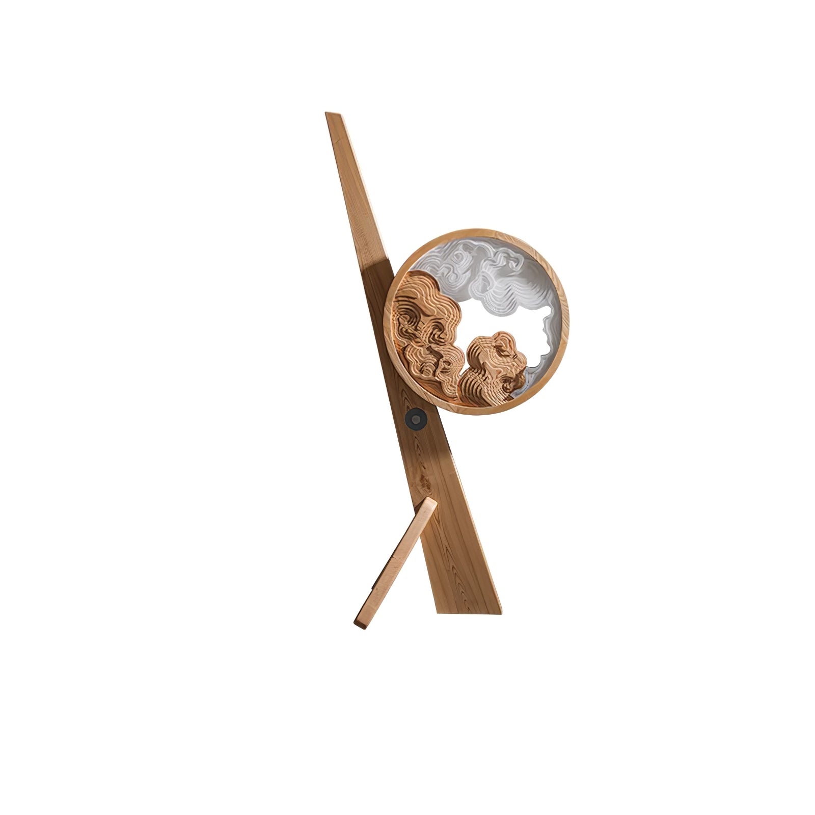 Cunoreth Rustic Wood Table Lamp-Neutral Decor