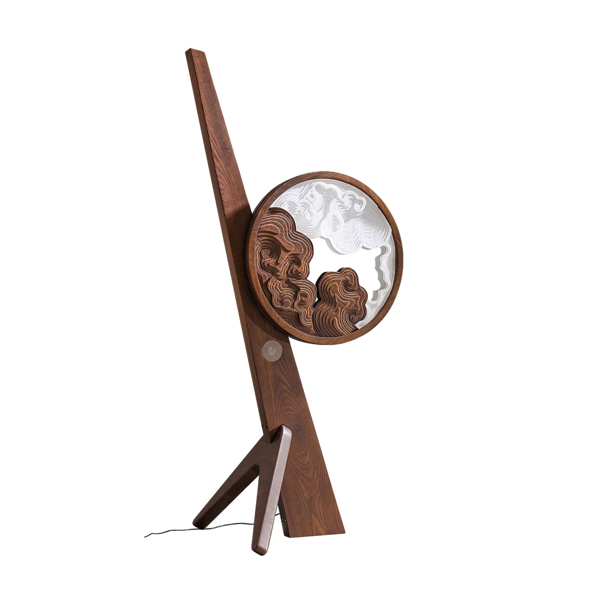 Cunoreth Rustic Wood Table Lamp-Neutral Decor