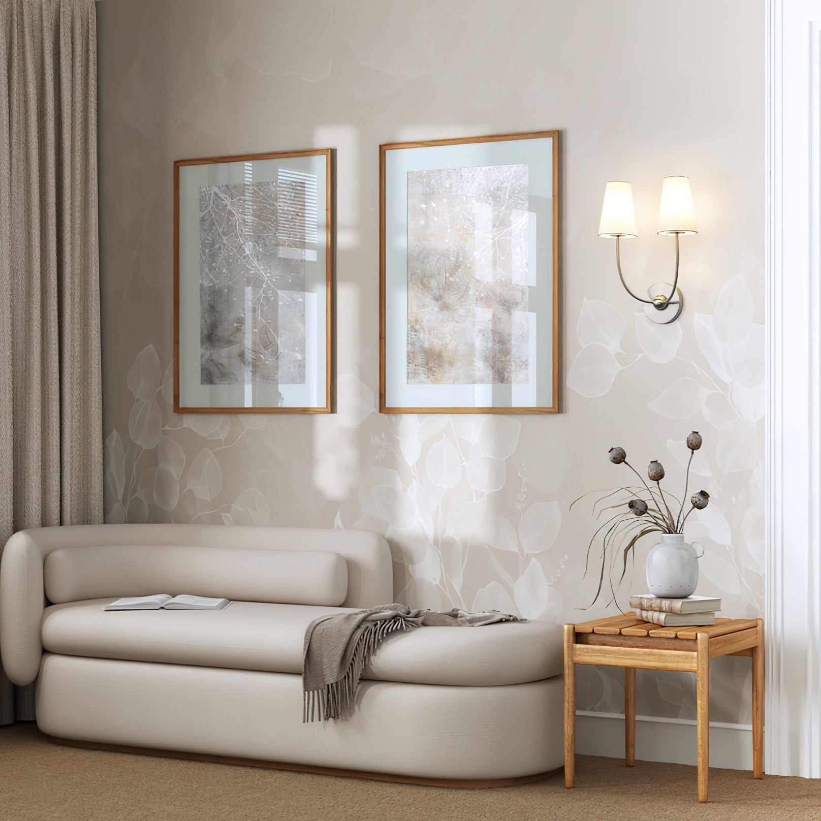 Miriviella Fabric Wall Lamp