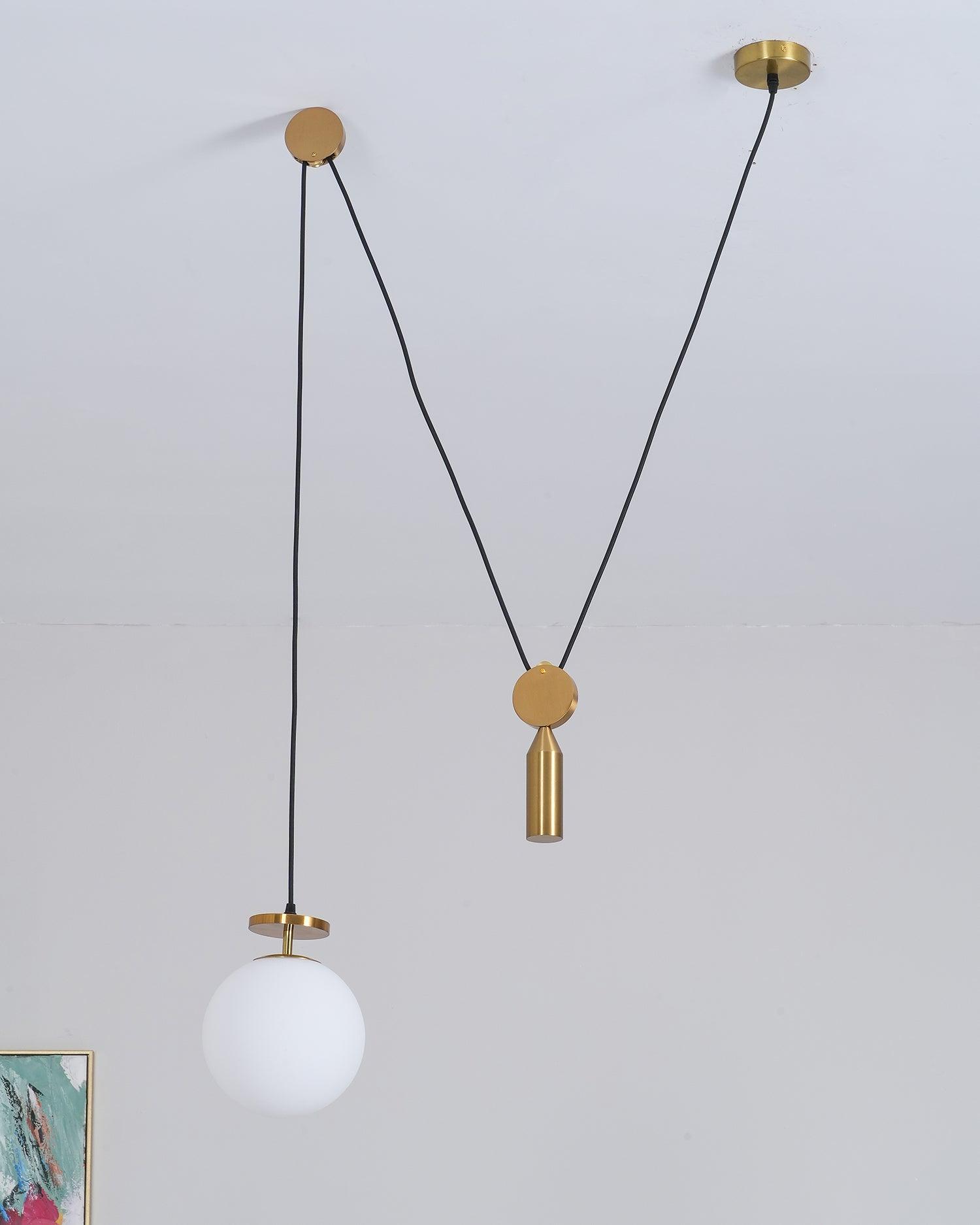 Lustra Chandelier Geometric Shape Art-Neutral Decor