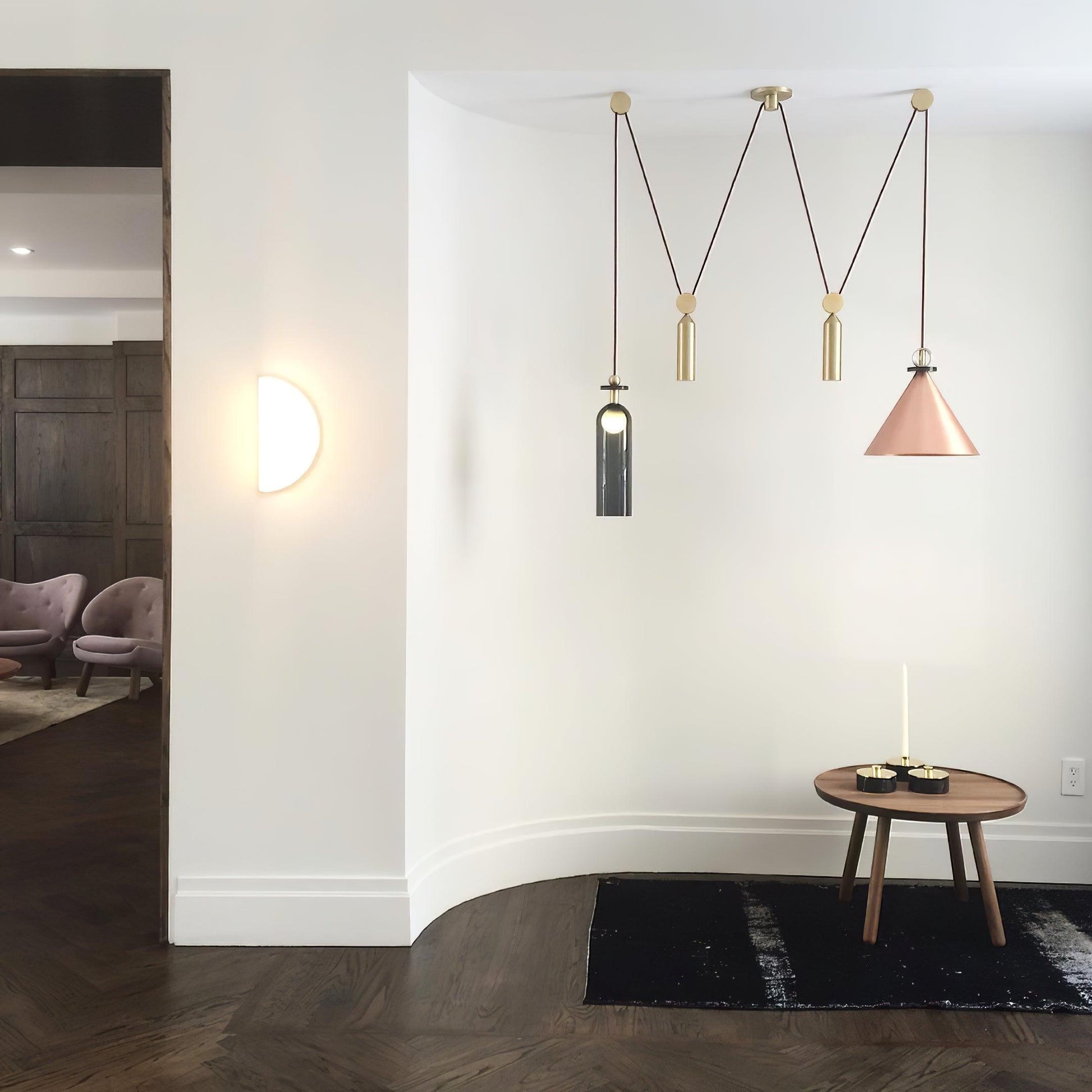 Noro Multi-Shape Adjustable Pendant Light-Neutral Decor
