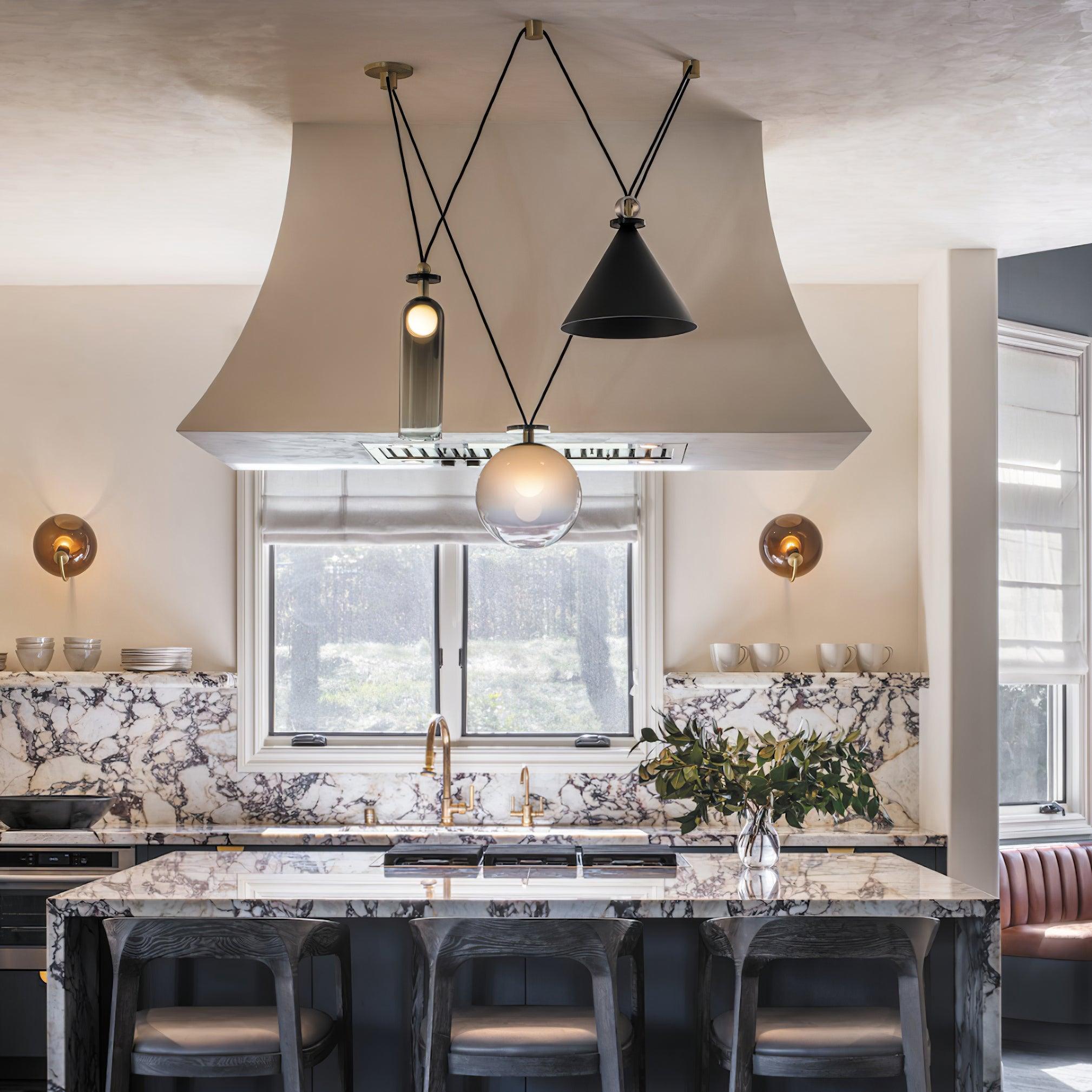 Noro Multi-Shape Adjustable Pendant Light-Neutral Decor