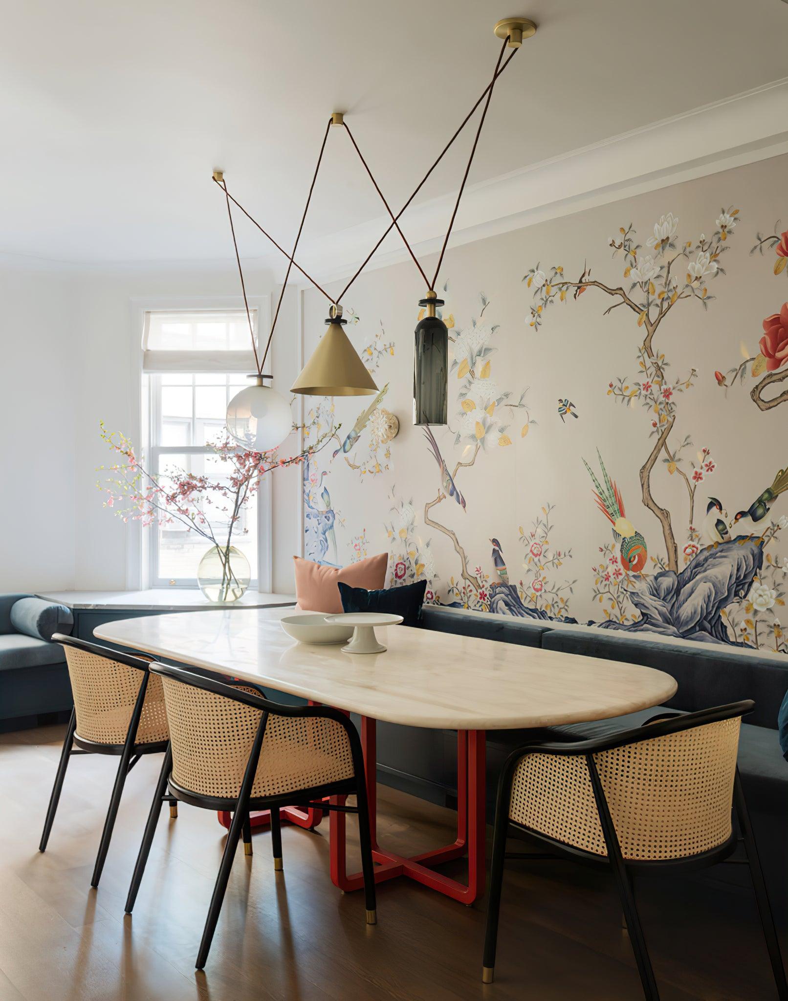 Lustra Chandelier Geometric Shape Art-Neutral Decor