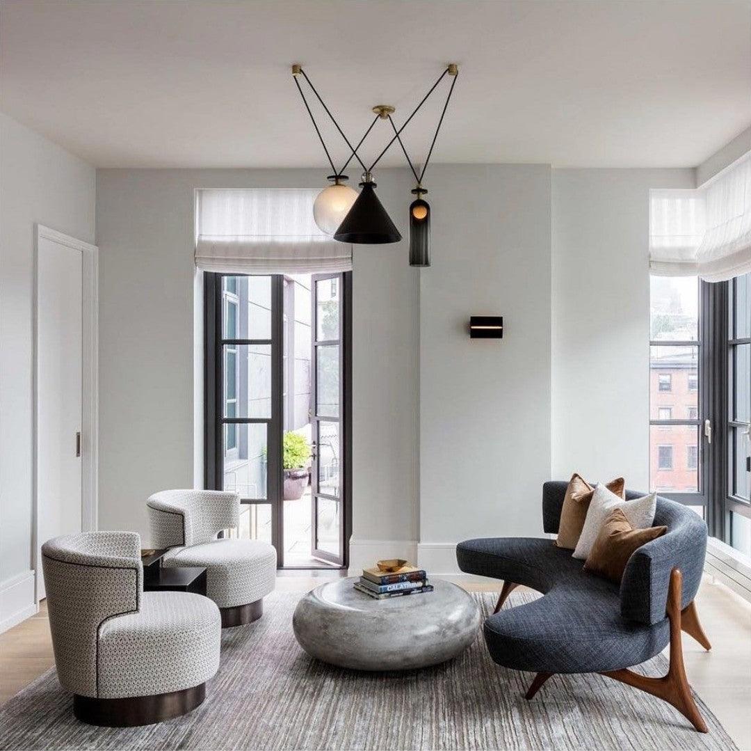 Lustra Chandelier Geometric Shape Art-Neutral Decor