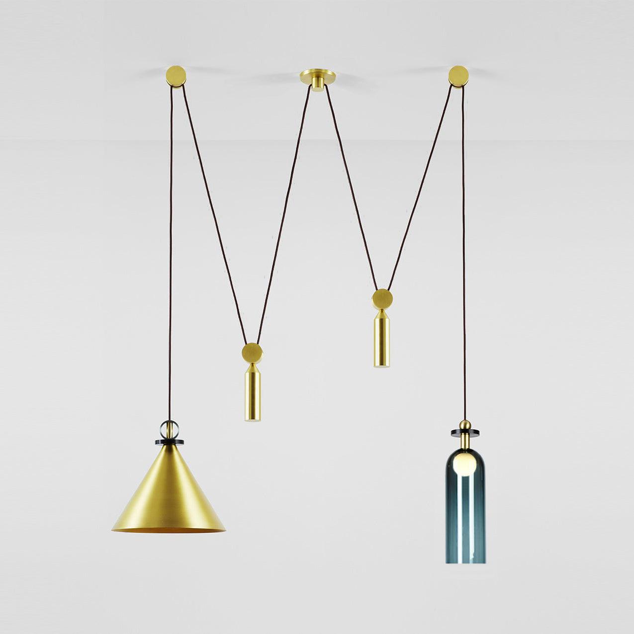 Lustra Chandelier Geometric Shape Art-Neutral Decor