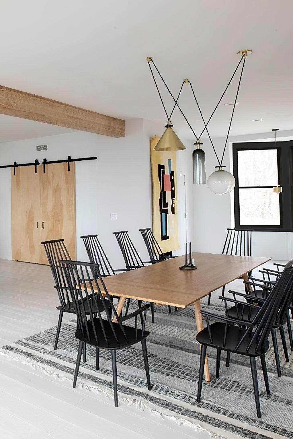 Lustra Chandelier Geometric Shape Art-Neutral Decor
