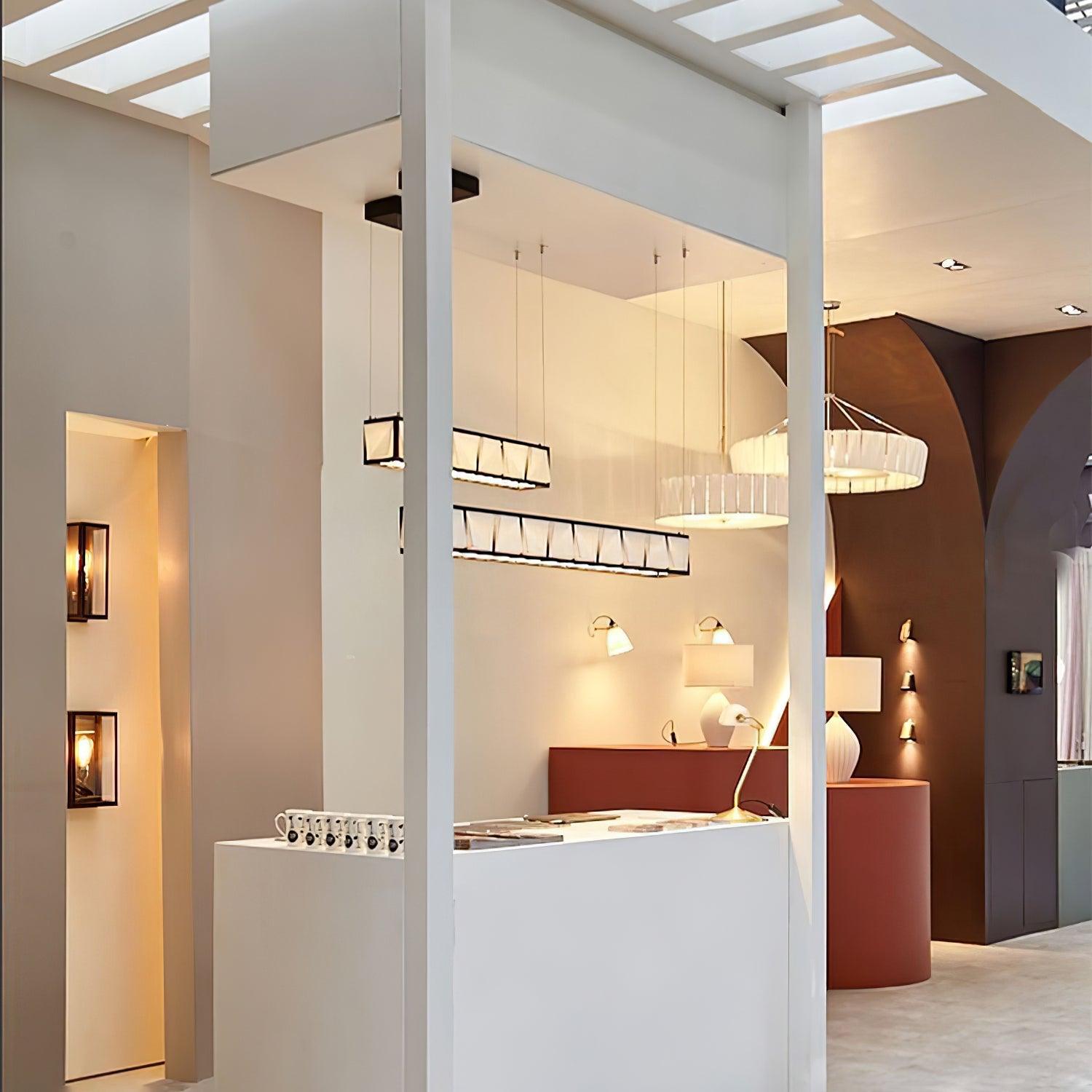 Vaeliora Ribbed Ceramic Pendant Light-Neutral Decor