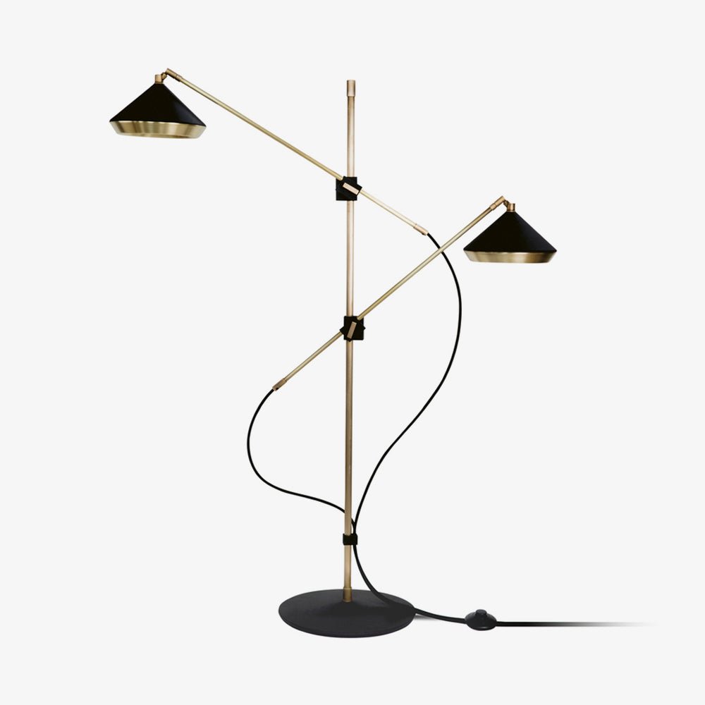 Mylirir Art Deco Brass Floor Lamp-Neutral Decor