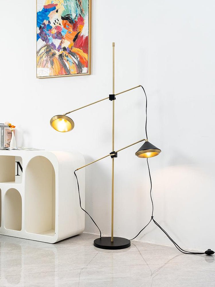 Mylirir Art Deco Brass Floor Lamp-Neutral Decor