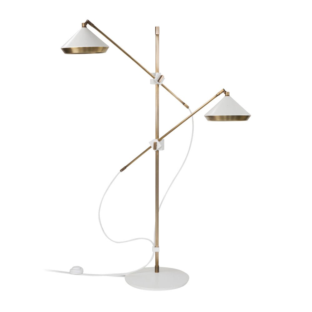 Mylirir Art Deco Brass Floor Lamp-Neutral Decor