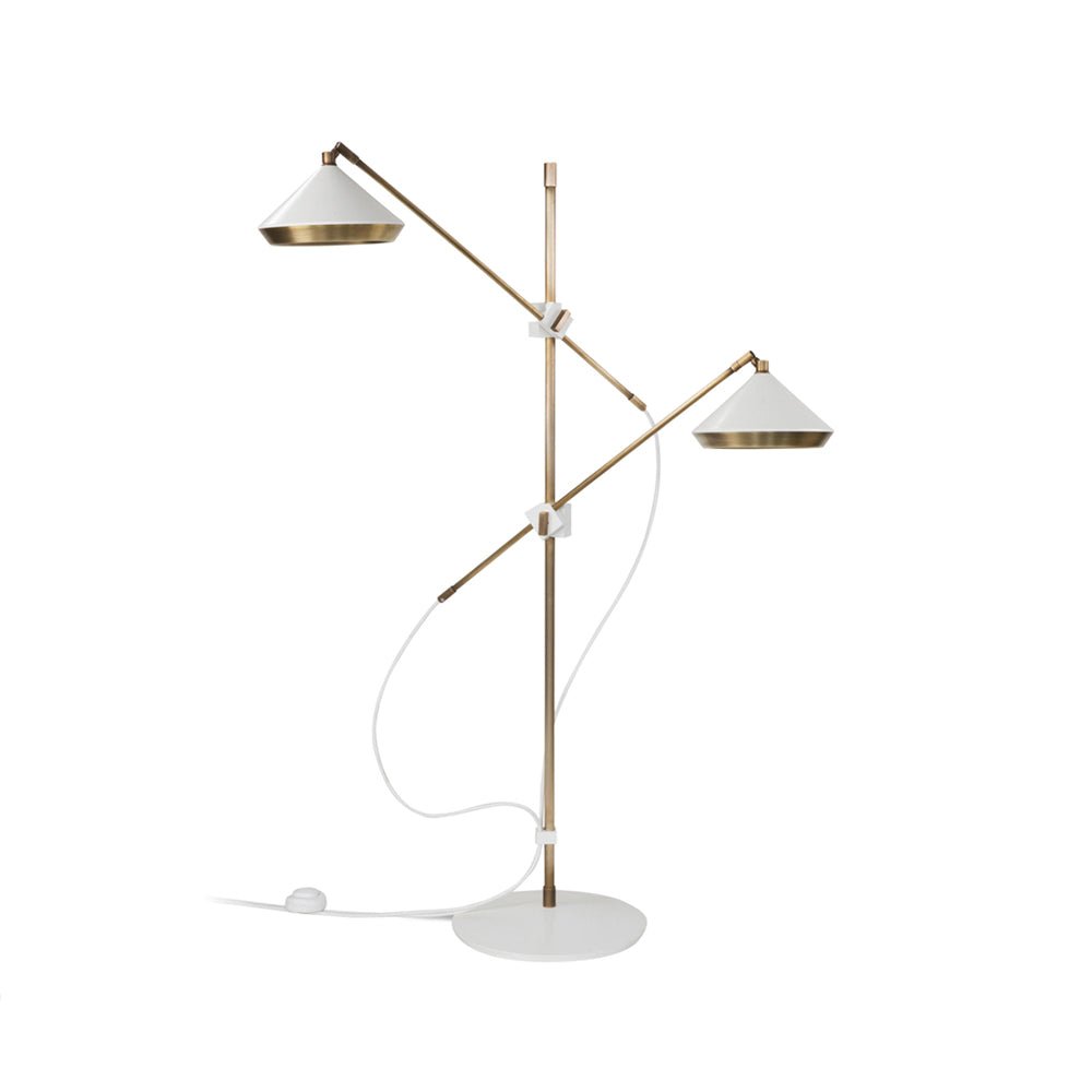 Mylirir Art Deco Brass Floor Lamp-Neutral Decor